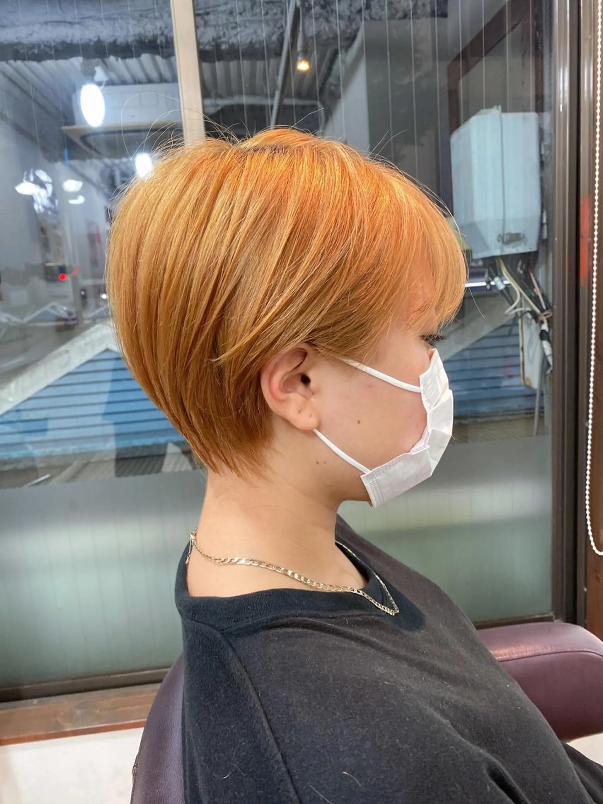 ショート カラー オレンジ ショートヘア ベリショディレクター 小野 健太郎のヘアスタイル