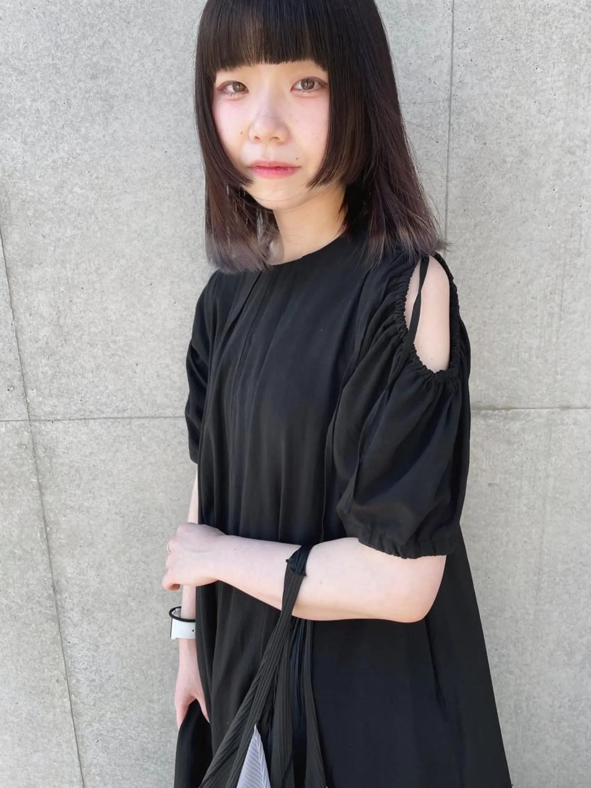 ミディアム カラー カット ヘアカラー トリートメント センスをお届けします 大谷将生INFPのヘアスタイル