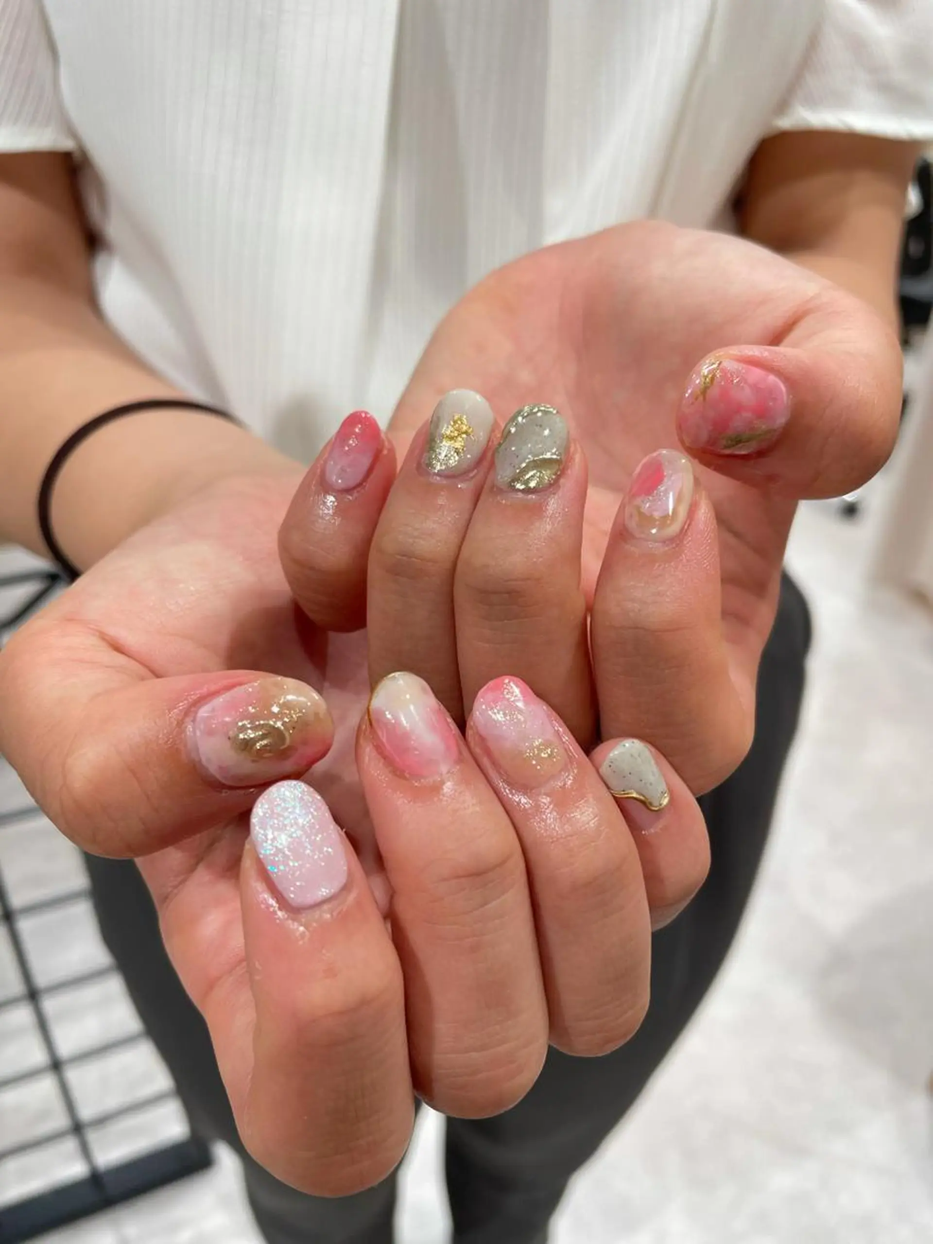 カラー ネイル マツエク・マツパ ピンクカラー カラーマツエク アートネイル ニュアンスネイル ピンク 韓国マツエク/まつパ 🎀misaki🎀のマツエク・マツパデザイン