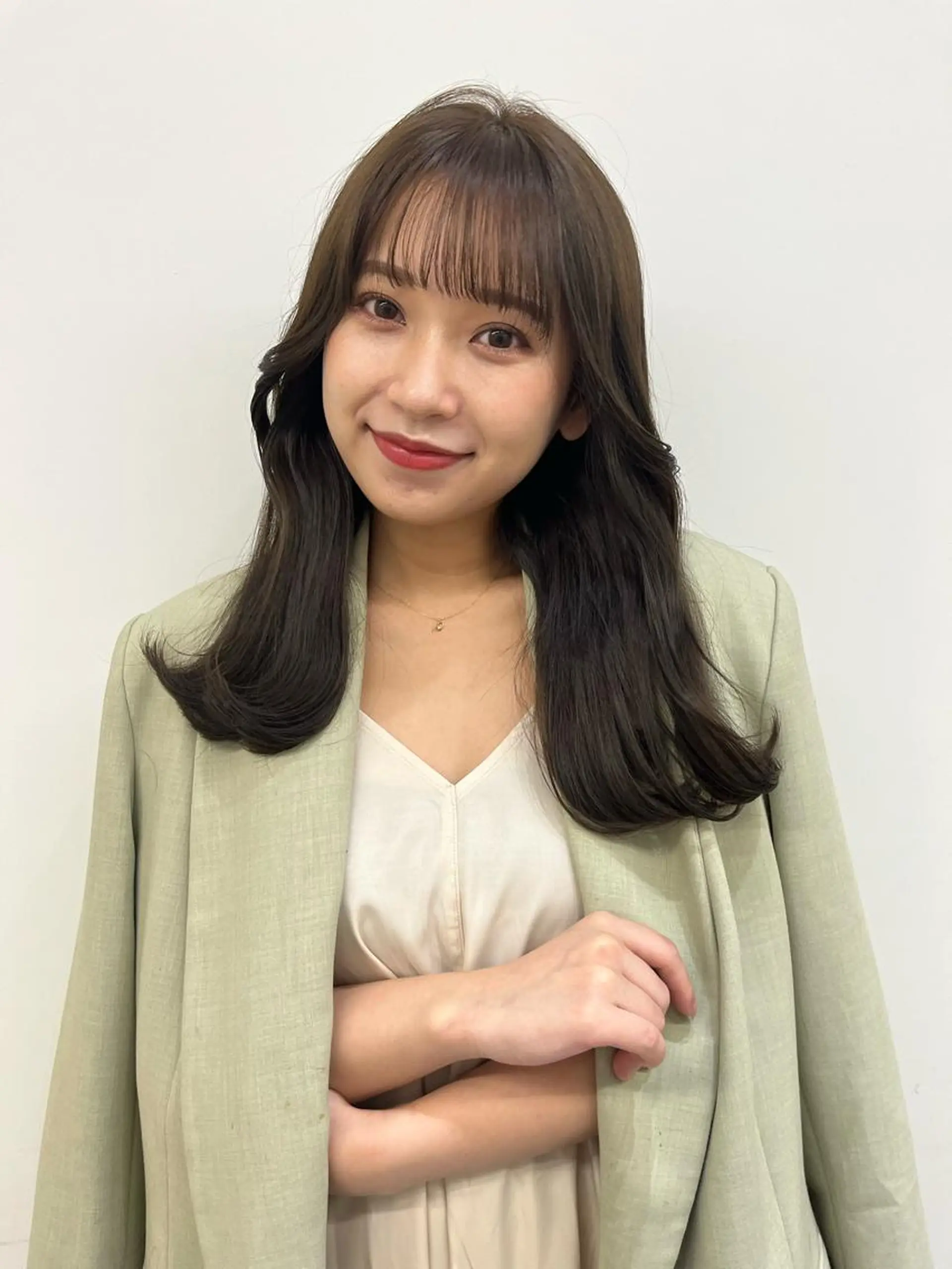 セミロング カラー 韓国ヘア/耳ツボジュ エリー♡ayumuのヘアスタイル