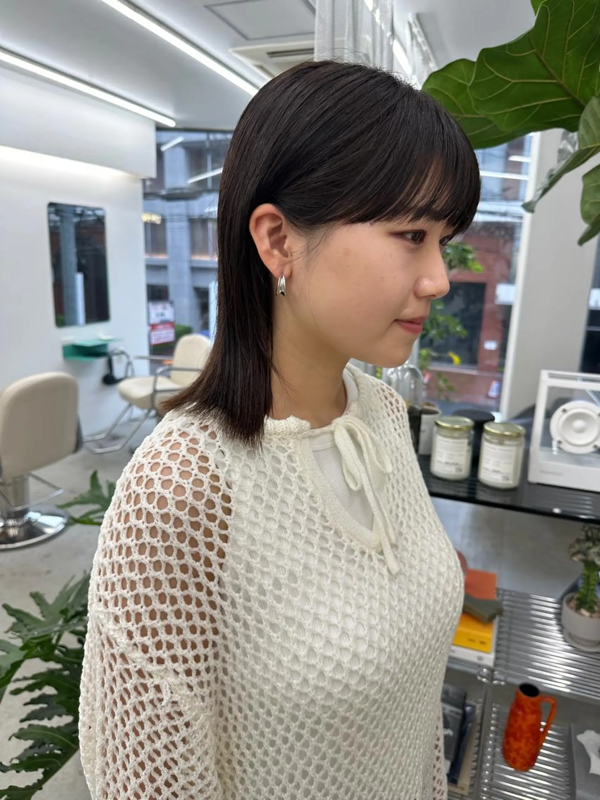 ミディアム カラー 顔周りカット カット ヘアカラー トリートメント ボブ/レイヤー/ケア パーマ/リュウタのヘアスタイル