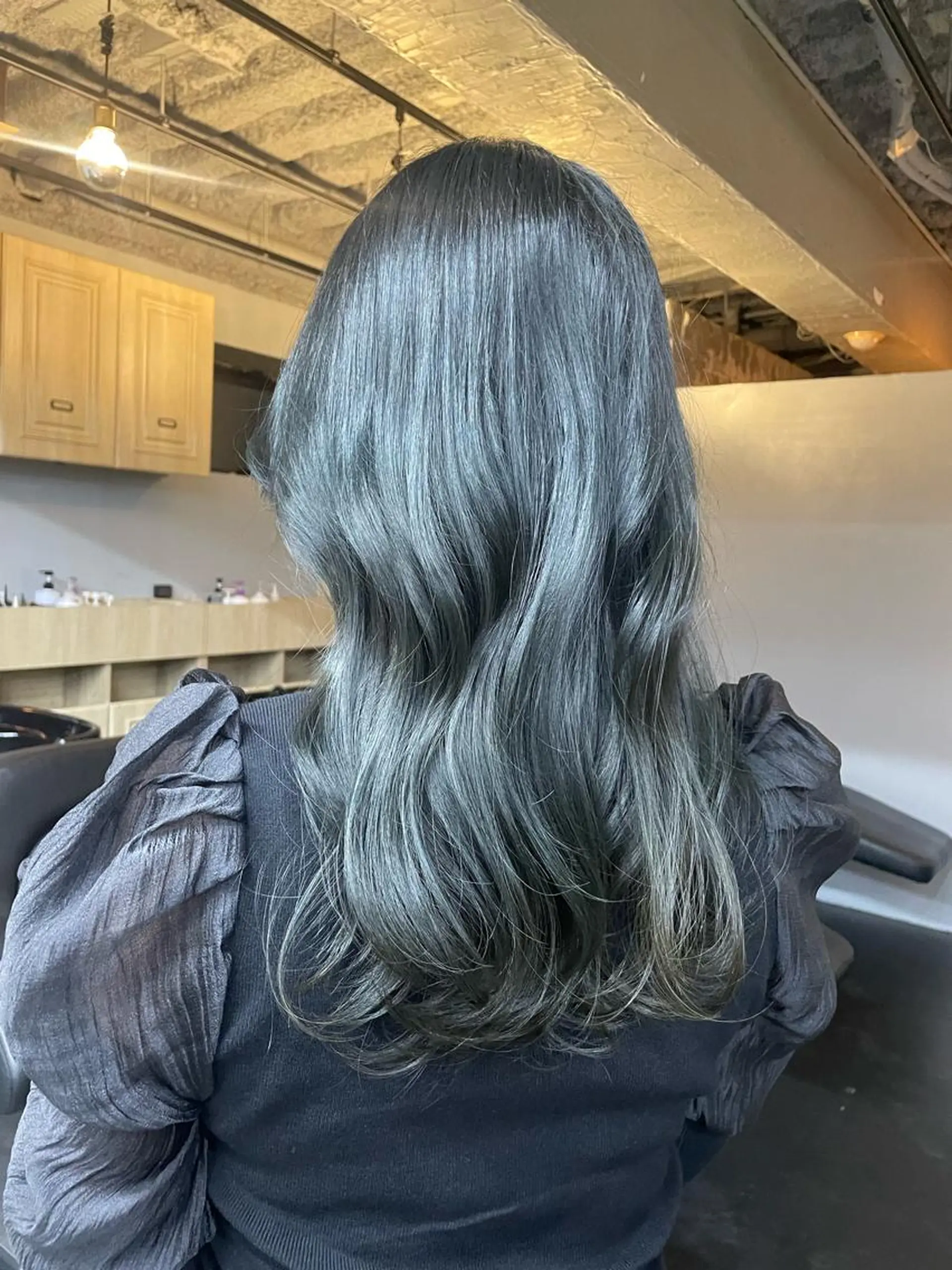 カラー 白髪ぼかし 👒堀江・ヨンスクのヘアスタイル