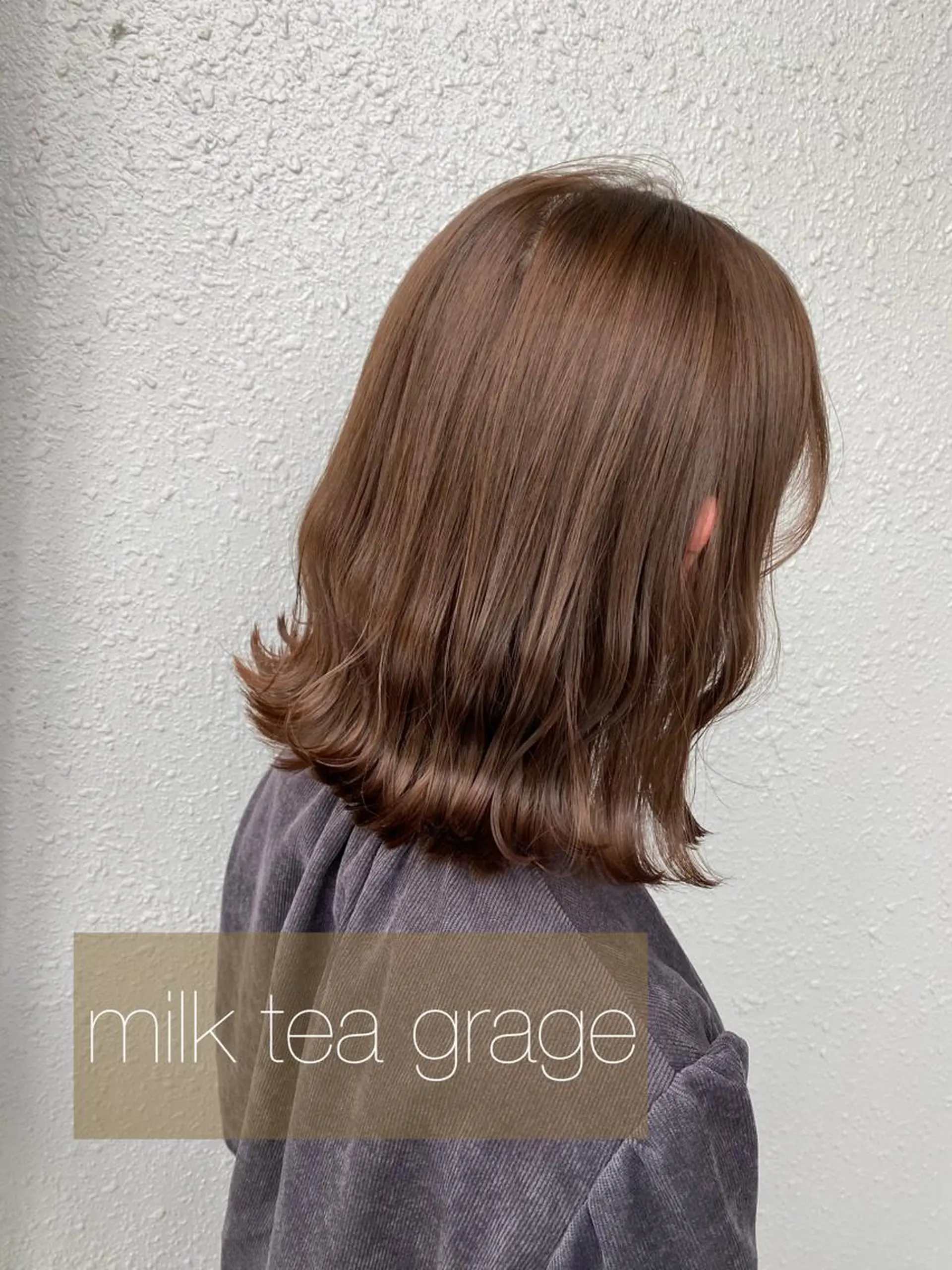 ミディアム カラー 後藤紗英/髪質改善 /オリーブベージュのヘアスタイル