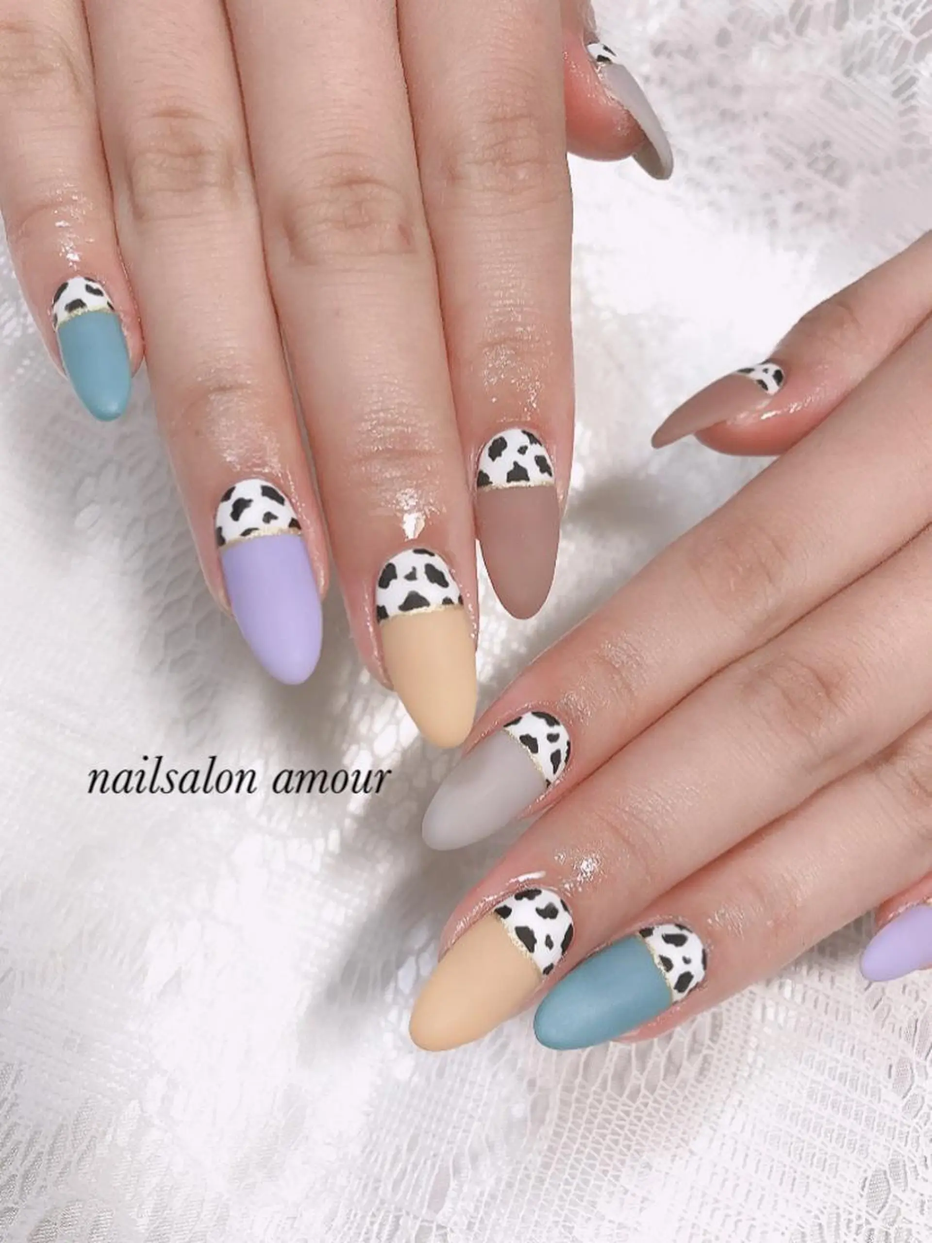 ネイル マットネイル nailsalon ♡amour♡のネイルデザイン