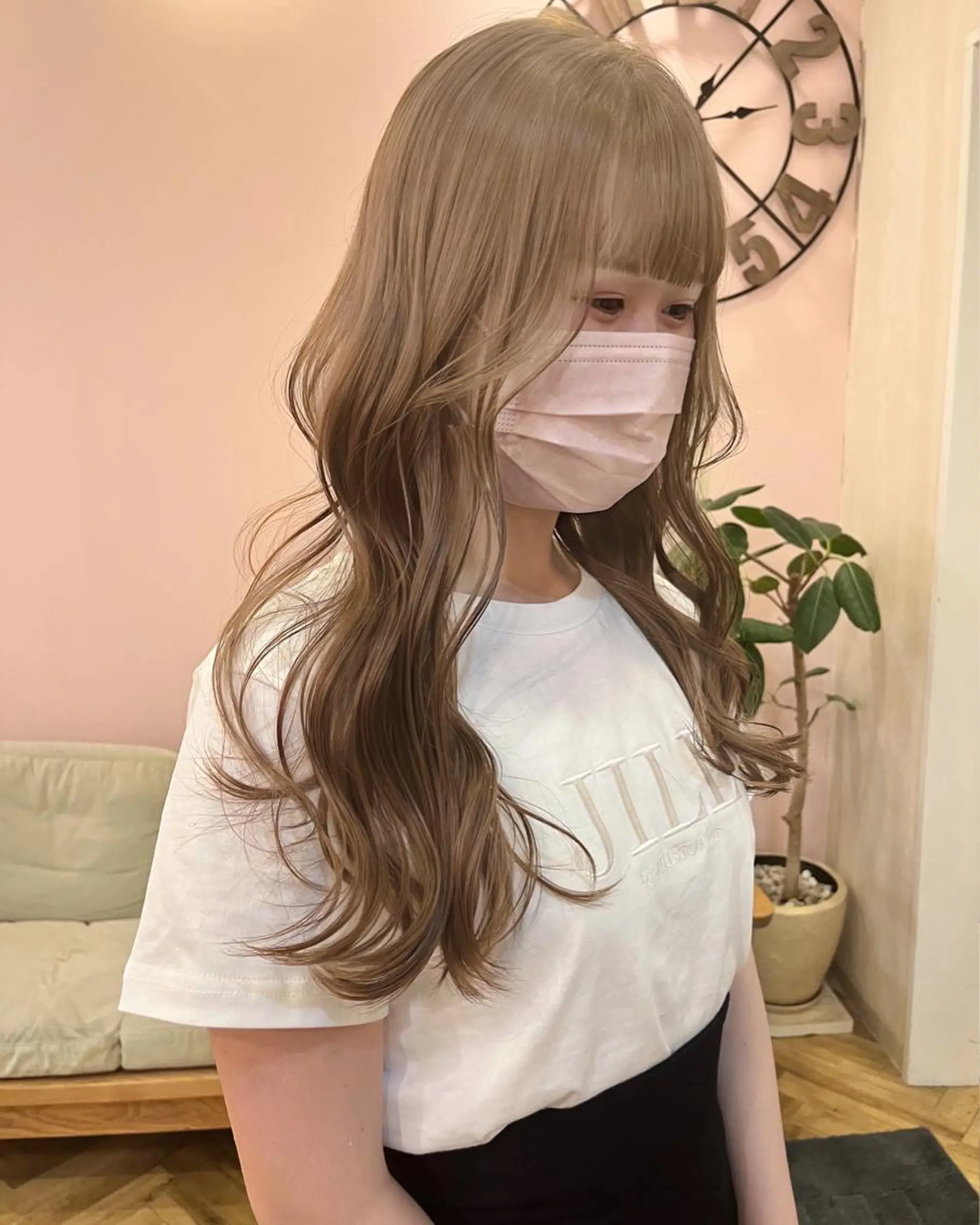 セミロング カラー ヘアアレンジ ブリーチなし/ レイヤー🌿runaのヘアスタイル