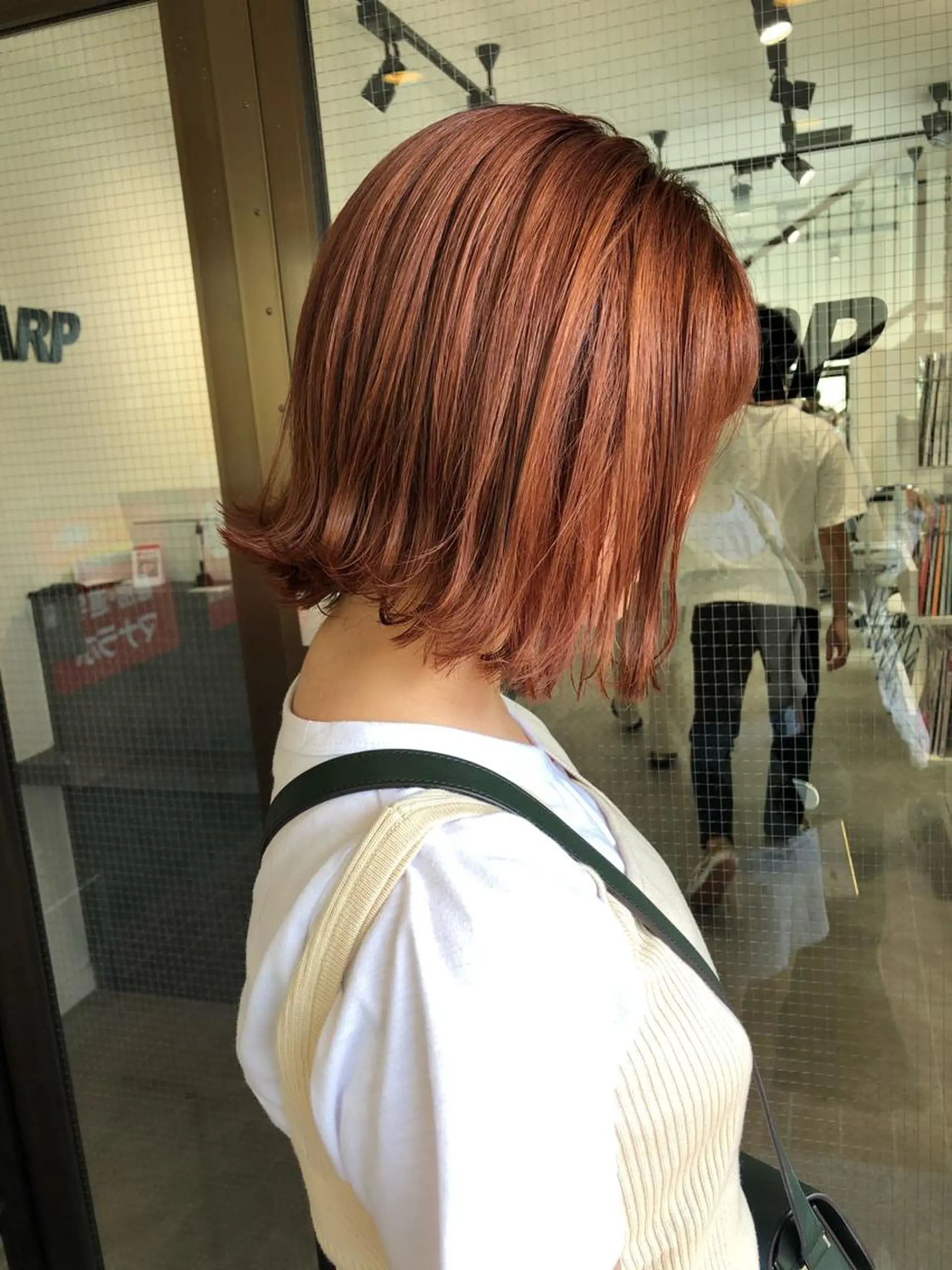 ミディアム カラー オレンジ 韓国風ヘア ヘアカラー 2nd所属・🤍2nd🤍田所 美希のヘアスタイル