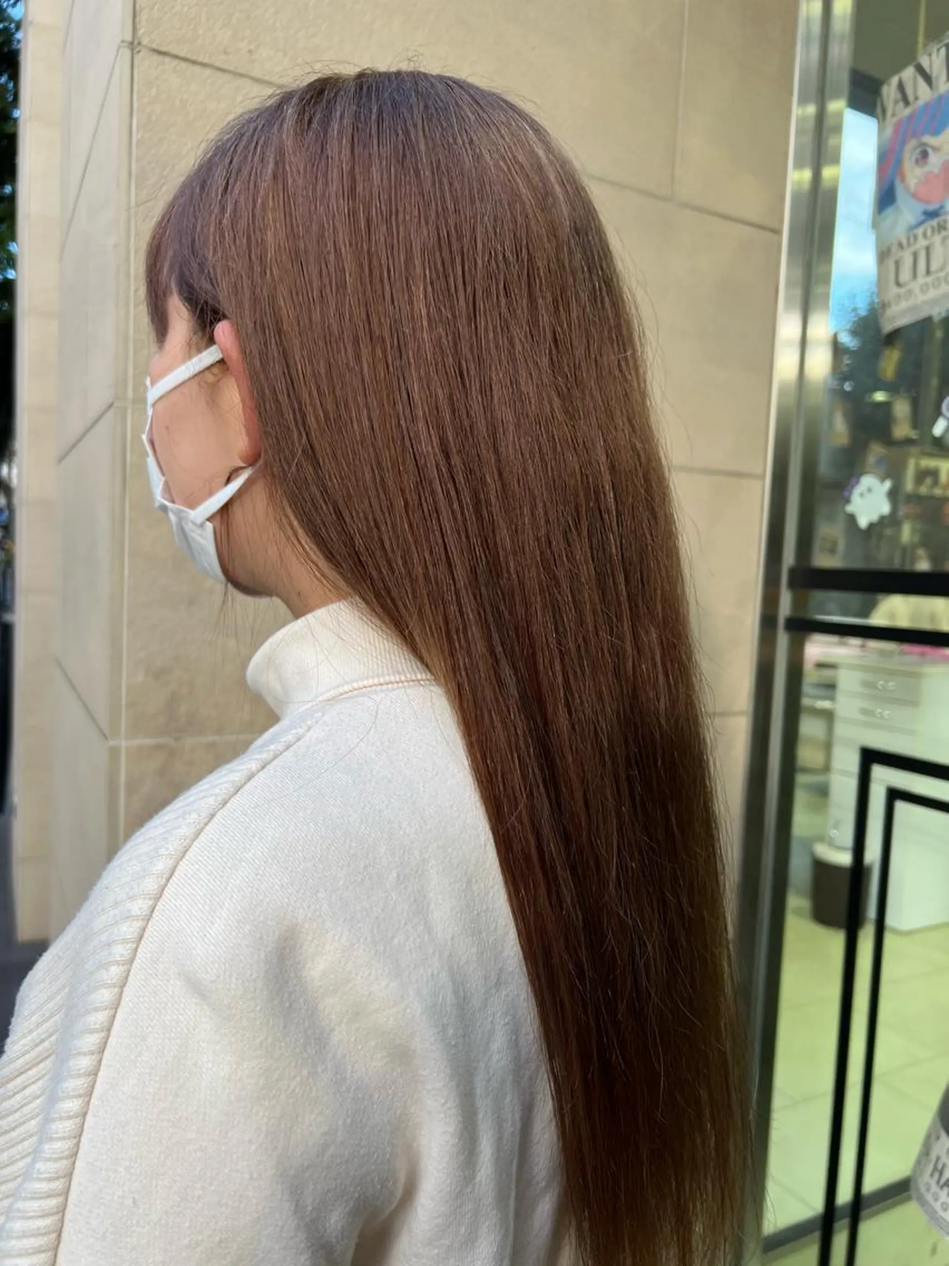 ロング カラー ブリーチ ブラウンカラー メンズカット/柏/韓 国/メンズパーマ航太のヘアスタイル