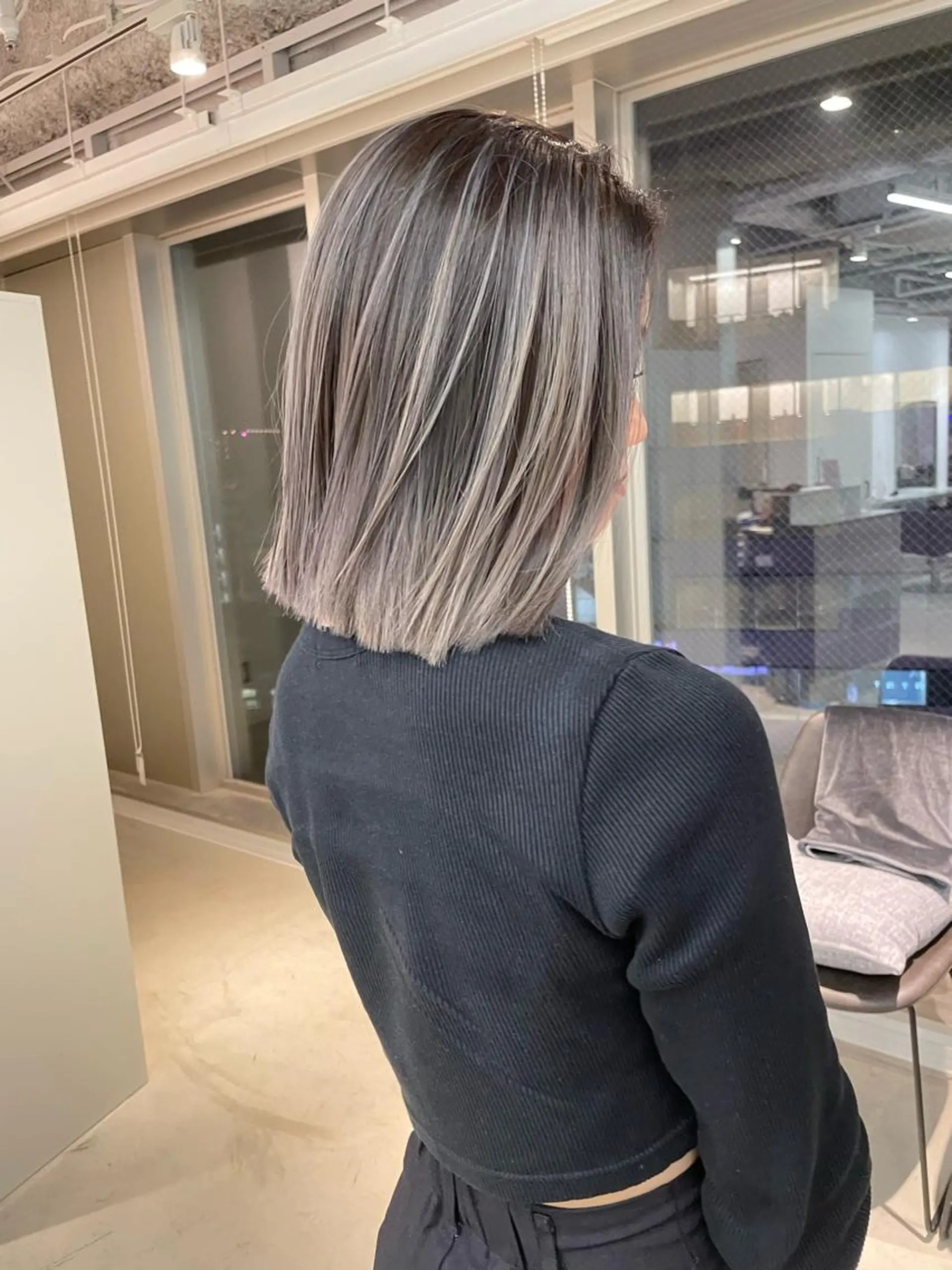 ミディアム カラー ヘアアレンジ バレイヤージュ レイヤーカット カット ヘアカラー トリートメント 🎗秋山勇/ GEAR.代表のヘアスタイル