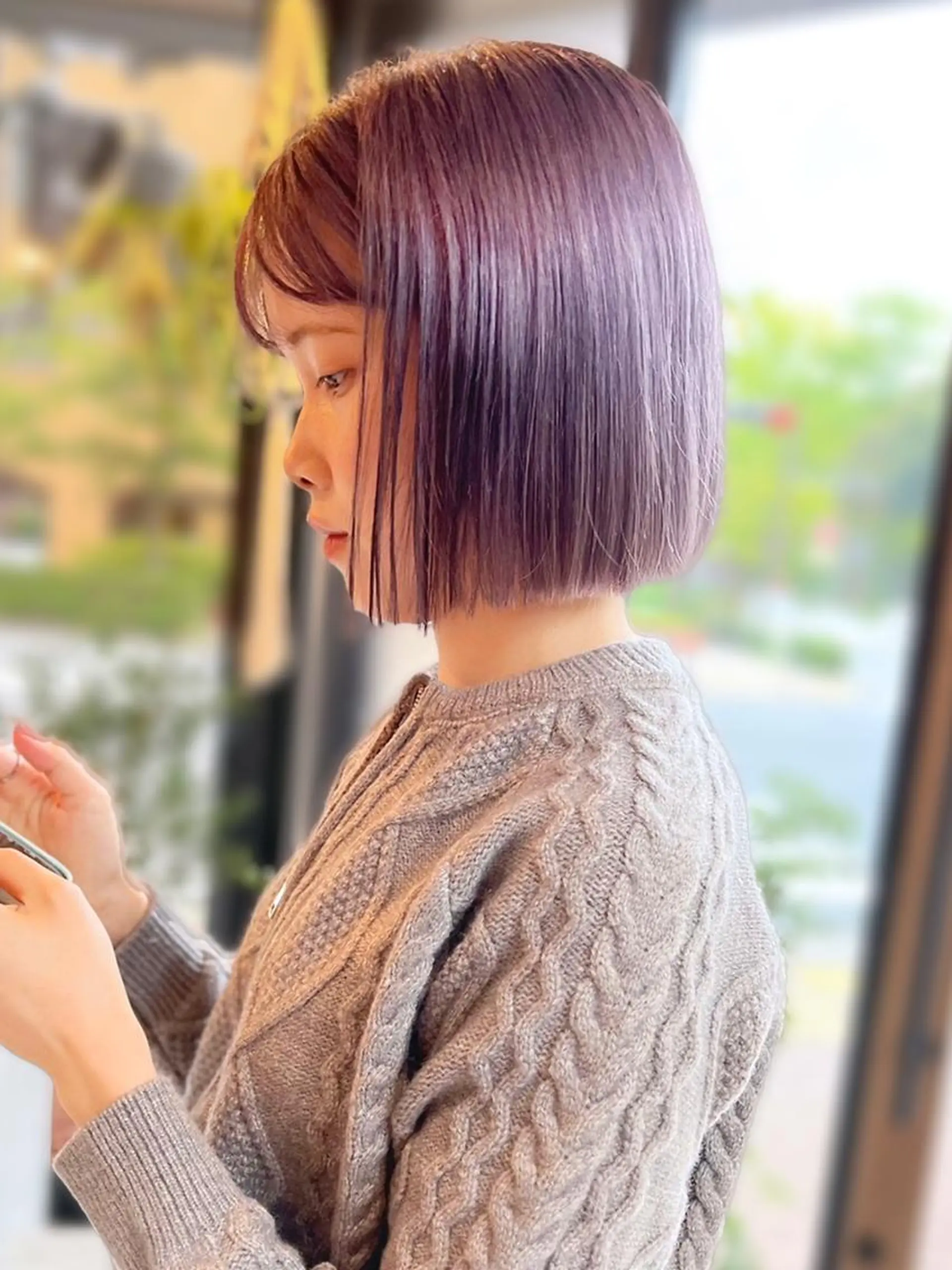 ショート ヘアカラー 勝野夏希/ハイトーン /ボブ/松本のヘアスタイル