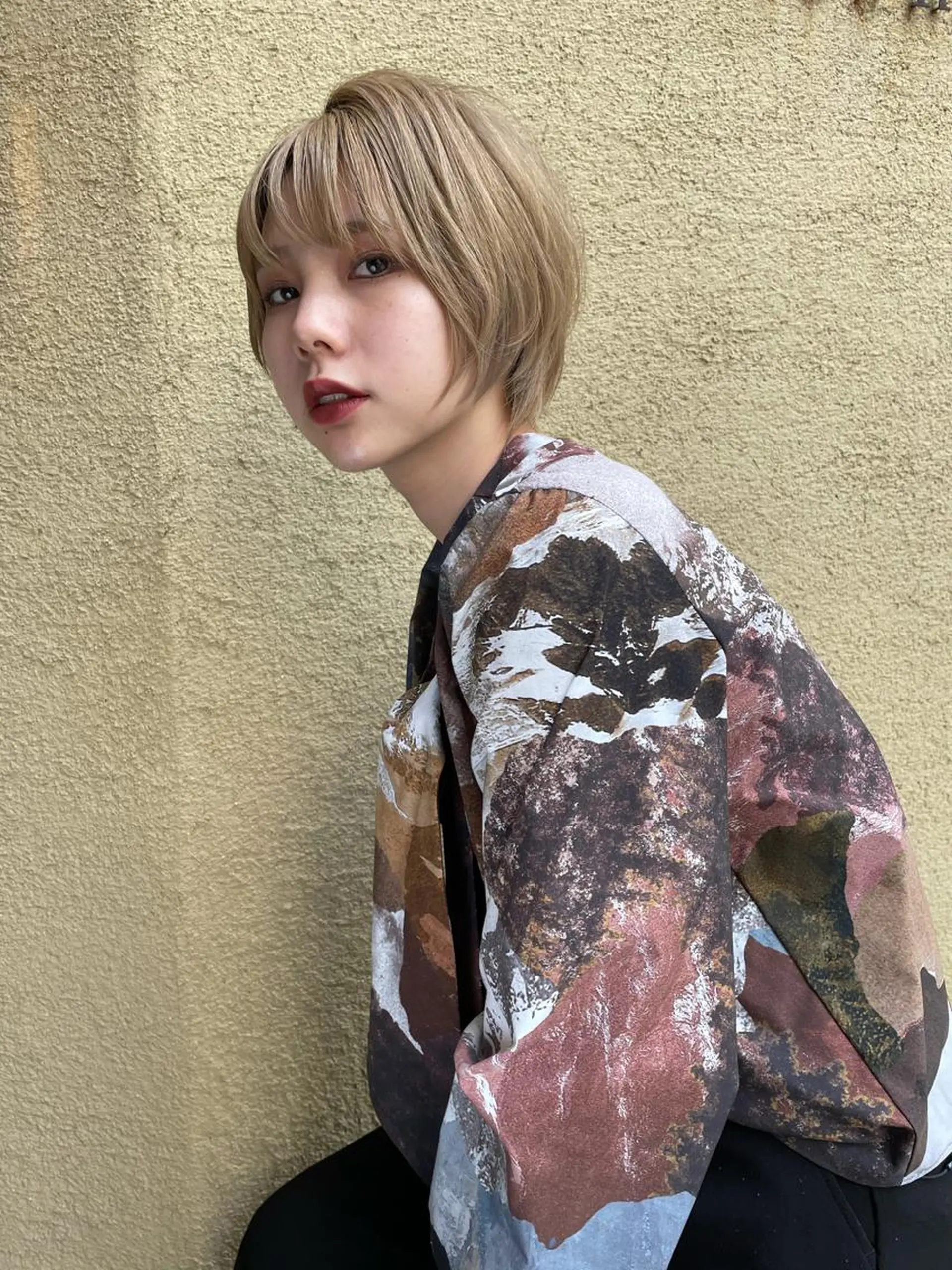 ショート カラー ショート/ボブ専門 宮脇美奈/南船場のヘアスタイル