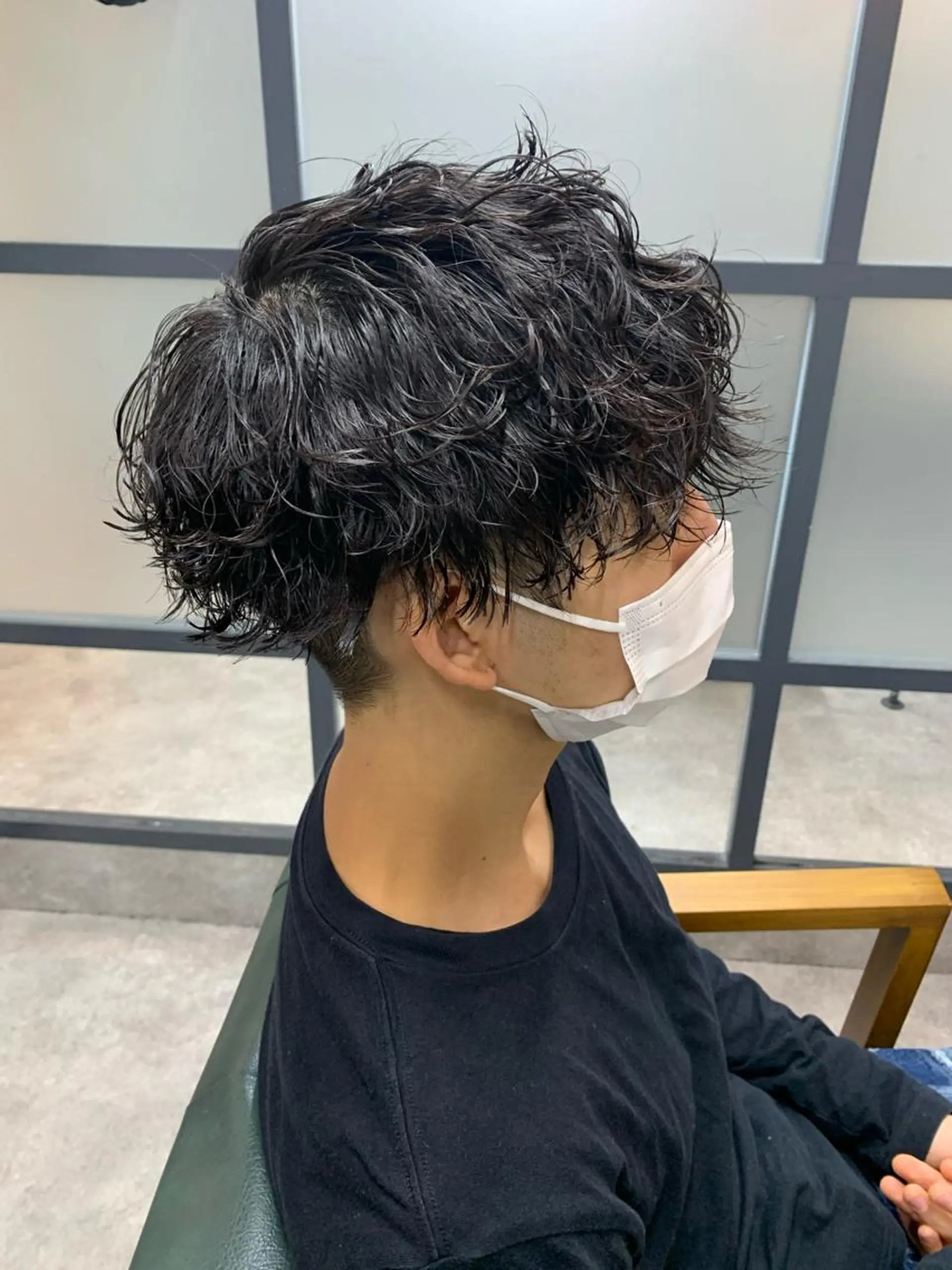 ショート メンズ カット パーマ 【S.BROOM】 店長　西川徹のヘアスタイル