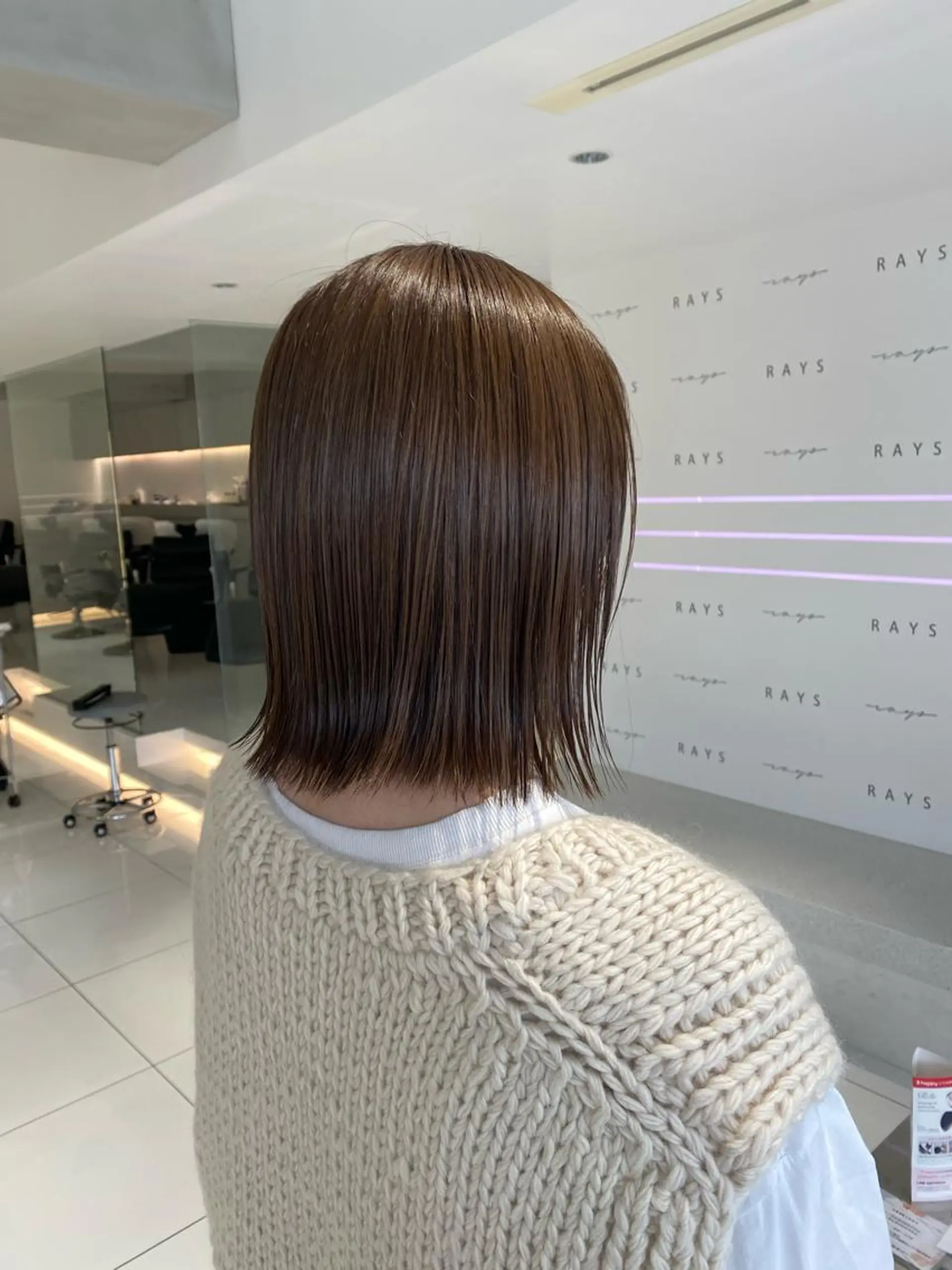 ミディアム カラー ベージュカラー ヘアカラー ｱｵﾇﾏﾐﾕ☁️ /ボブ/ハイトーン/のヘアスタイル