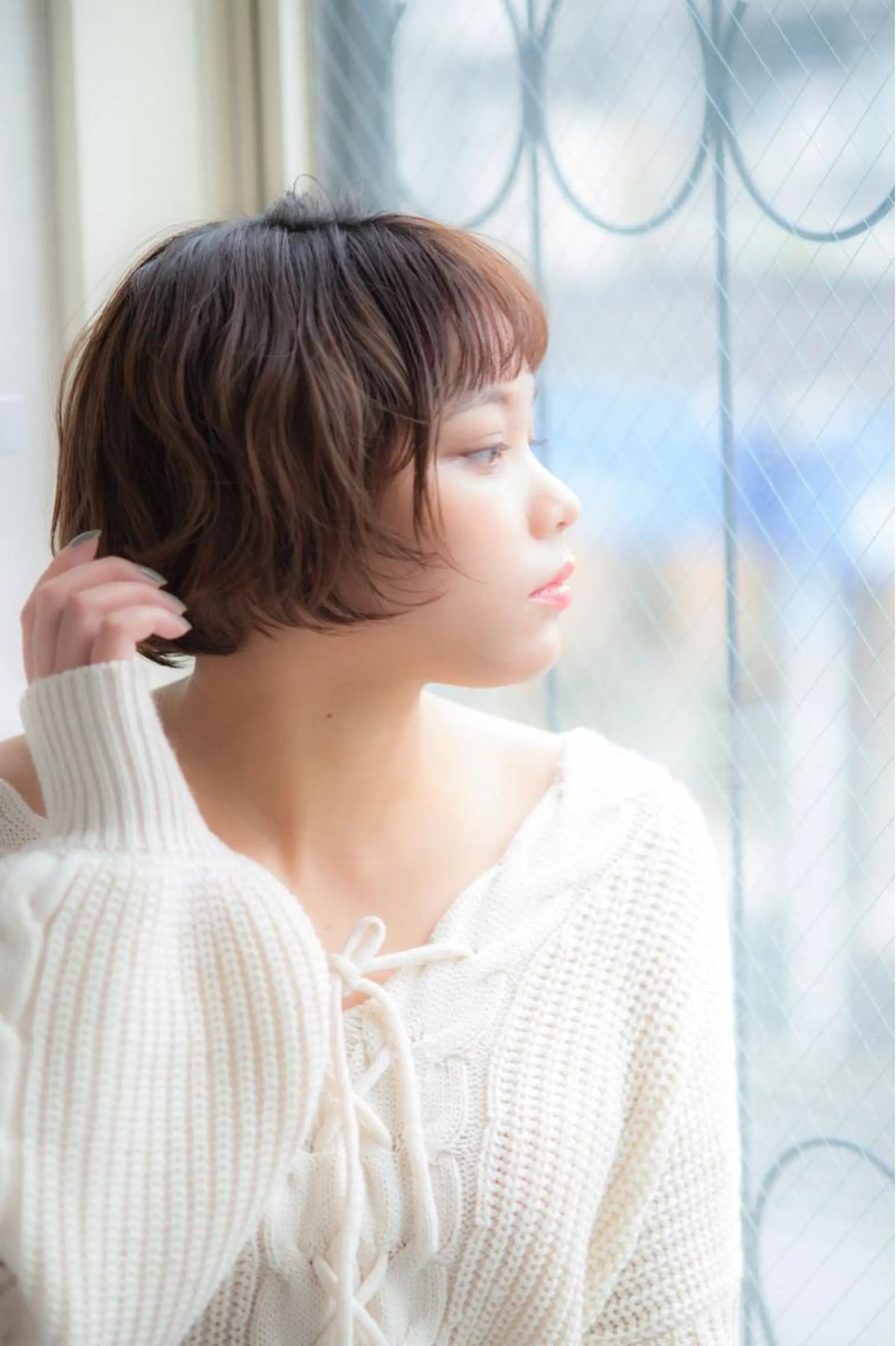 ショート カラー パーマ ヘアアレンジ マツエク・マツパ ボブ ✨前田 優・2拠点✨ ✨恵比寿・札幌店✨のヘアスタイル