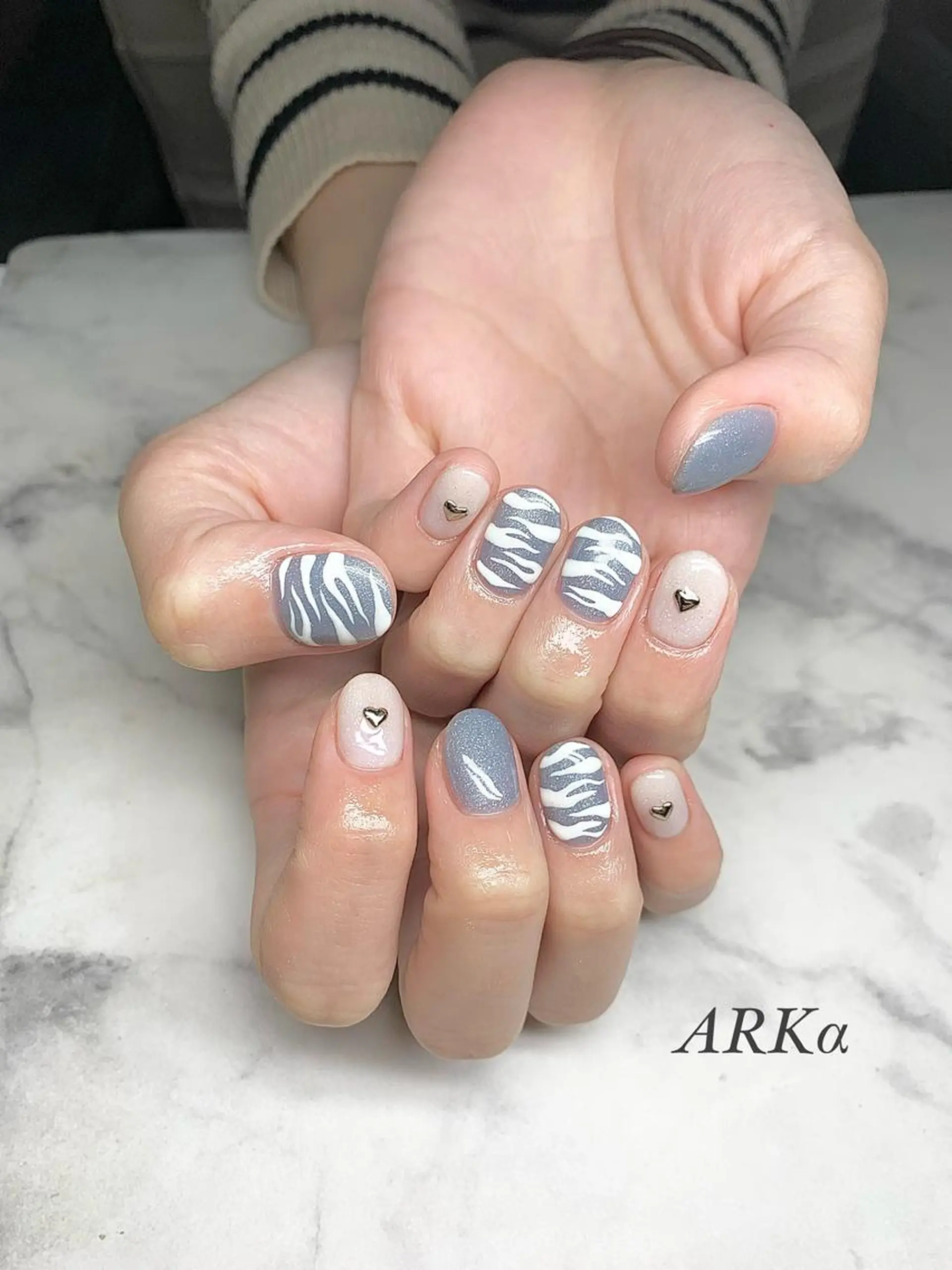 ショート ネイル ハンドネイル Nailsalon ARKαのネイルデザイン
