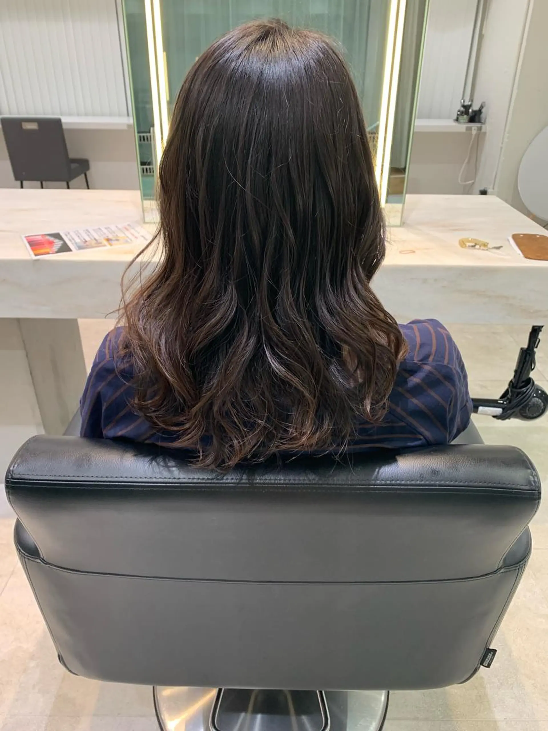 セミロング カラー ヘアアレンジ 🫧透明感カラー/ ボブ/小笠原汐海🪽のヘアスタイル