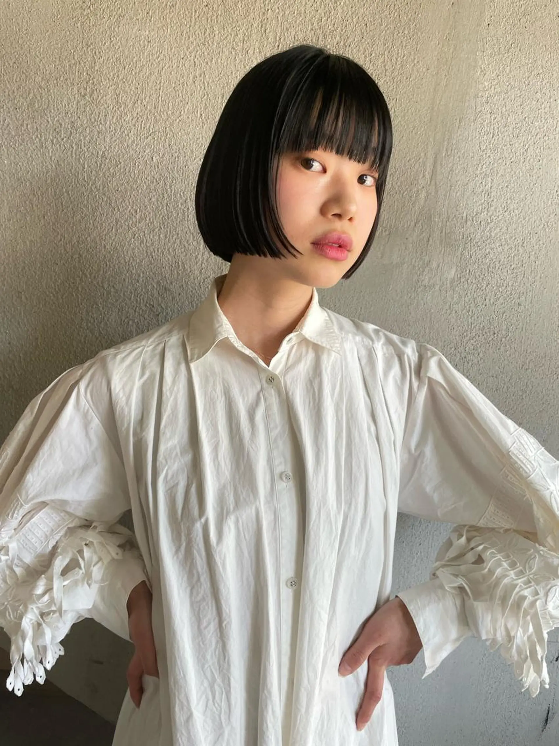 ショート カット 縮毛矯正 トリートメント 垢抜けボブ/SAHO /OAK溝の口のヘアスタイル