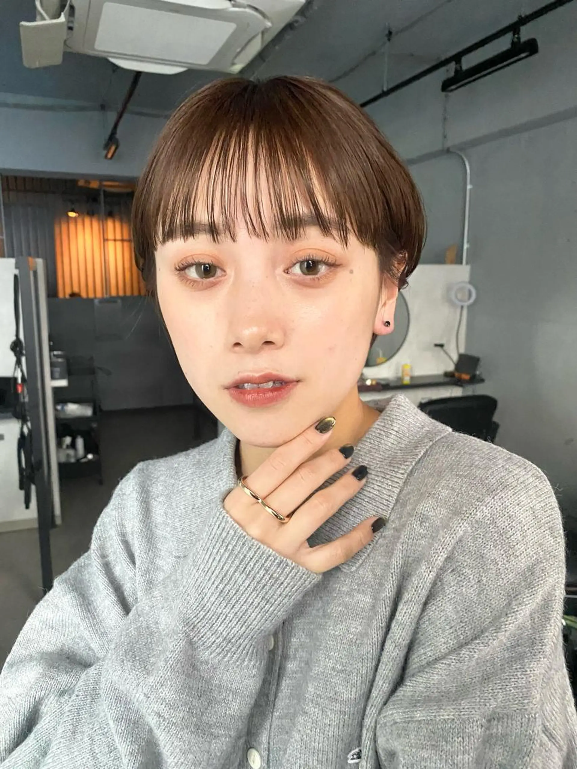 ショート カラー カット ヘアカラー トリートメント IVORY.所属・🟩白髪ぼかし/ボブ /ショートヘア/大司のヘアスタイル