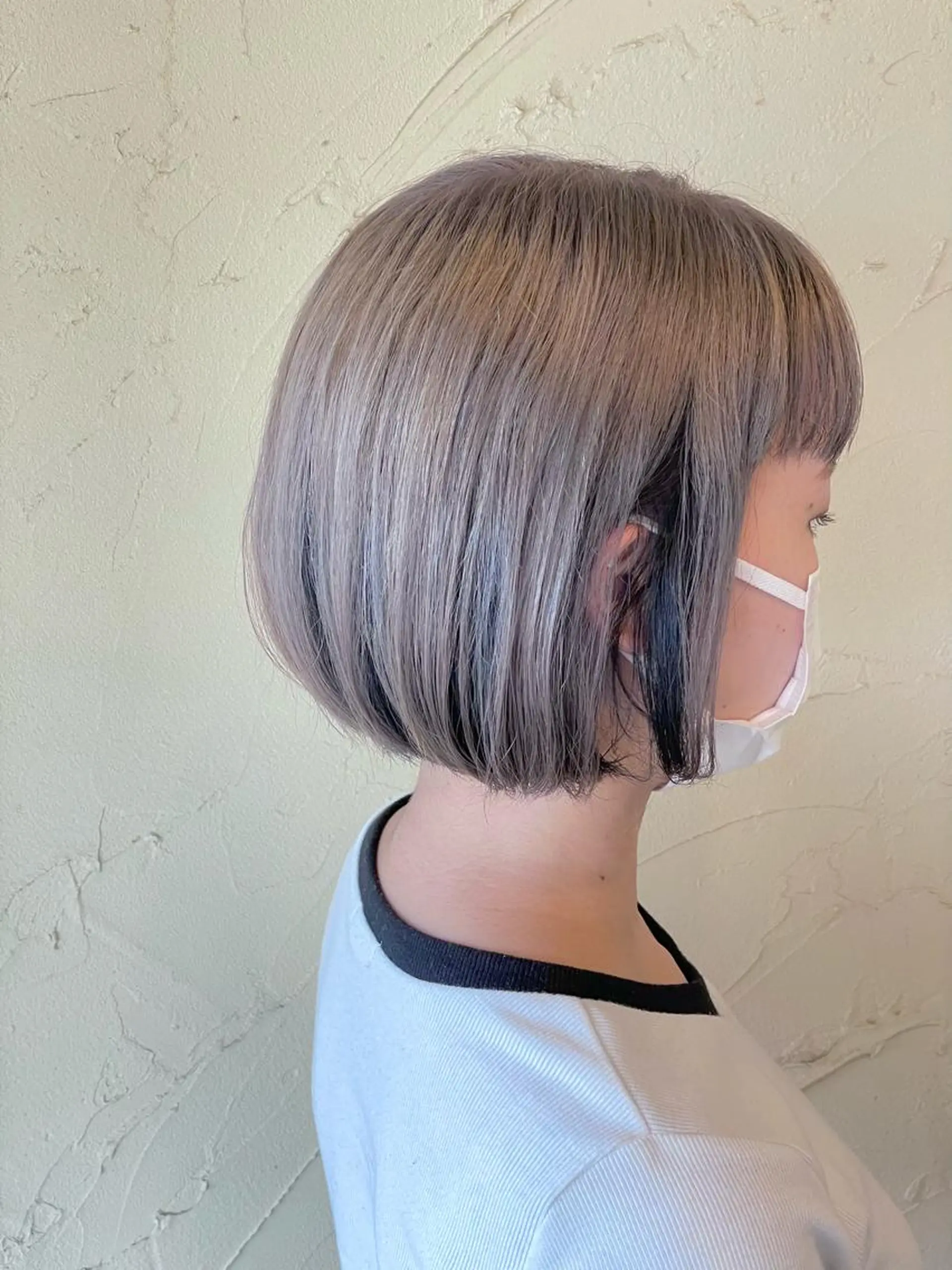 ミディアム カラー ボブ メンズ特化/パーマ指 名No.1/百瀬太郎のヘアスタイル