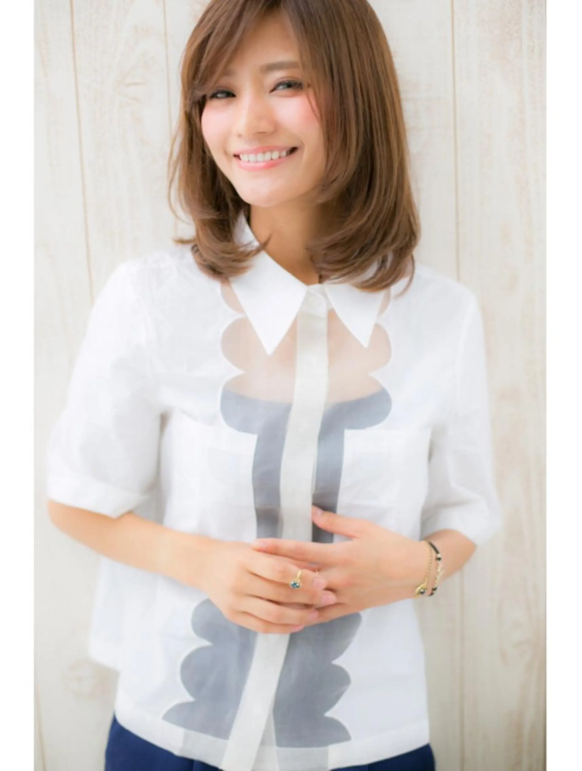 セミロング カラー パーマ 縮毛矯正 トリートメント motion所属・FUKUNAGA YUのヘアスタイル