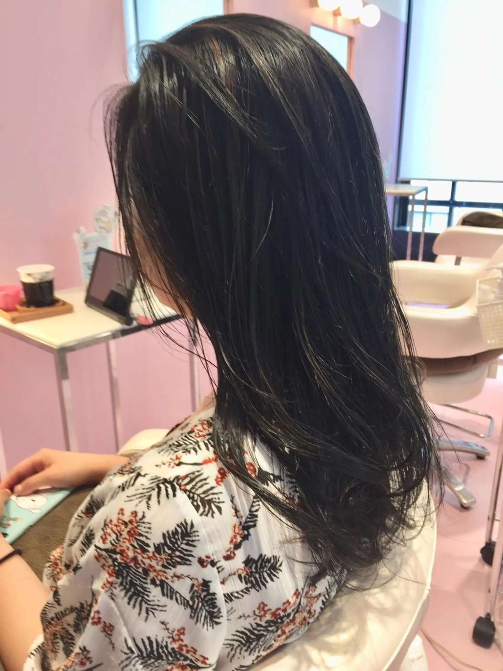 ミディアム ハイライト ヘアカラー トリートメント 所渉/韓国レイヤー /ウルフカットのヘアスタイル