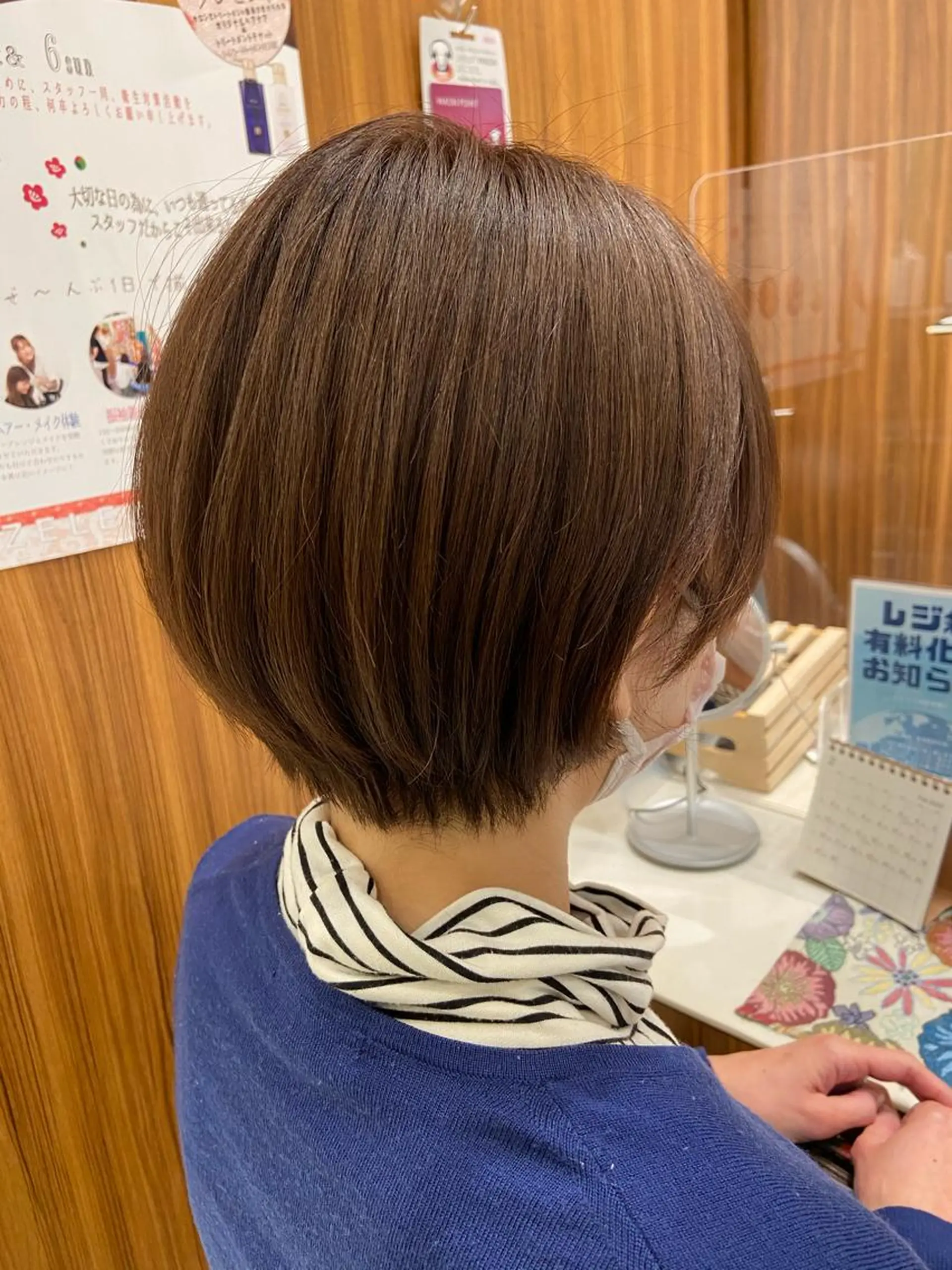 ショート カラー ショートボブ ボブ ショートヘア 日置美容室所属・石井 佑飛のヘアスタイル