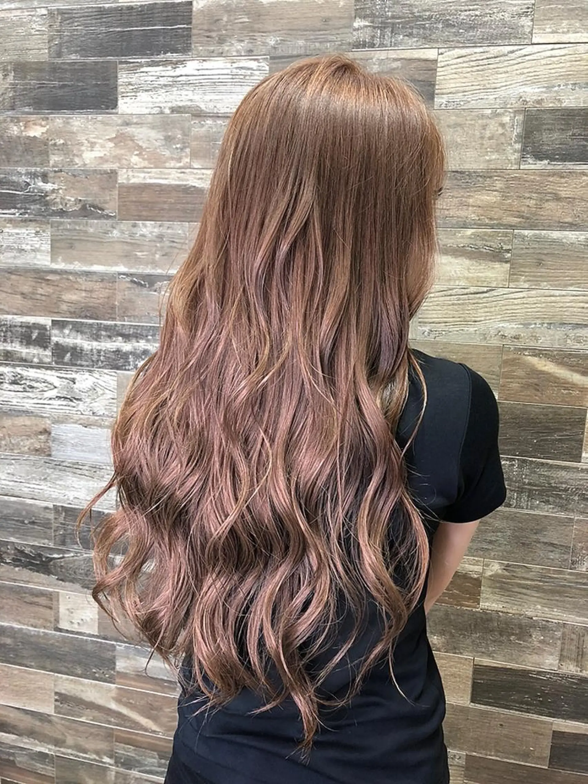 ロング カラー アッシュ バレイヤージュ ベージュカラー ブリーチ グラデーションカラー カット エクステ RIENSリエンス ✂️木村康二✂️のヘアスタイル