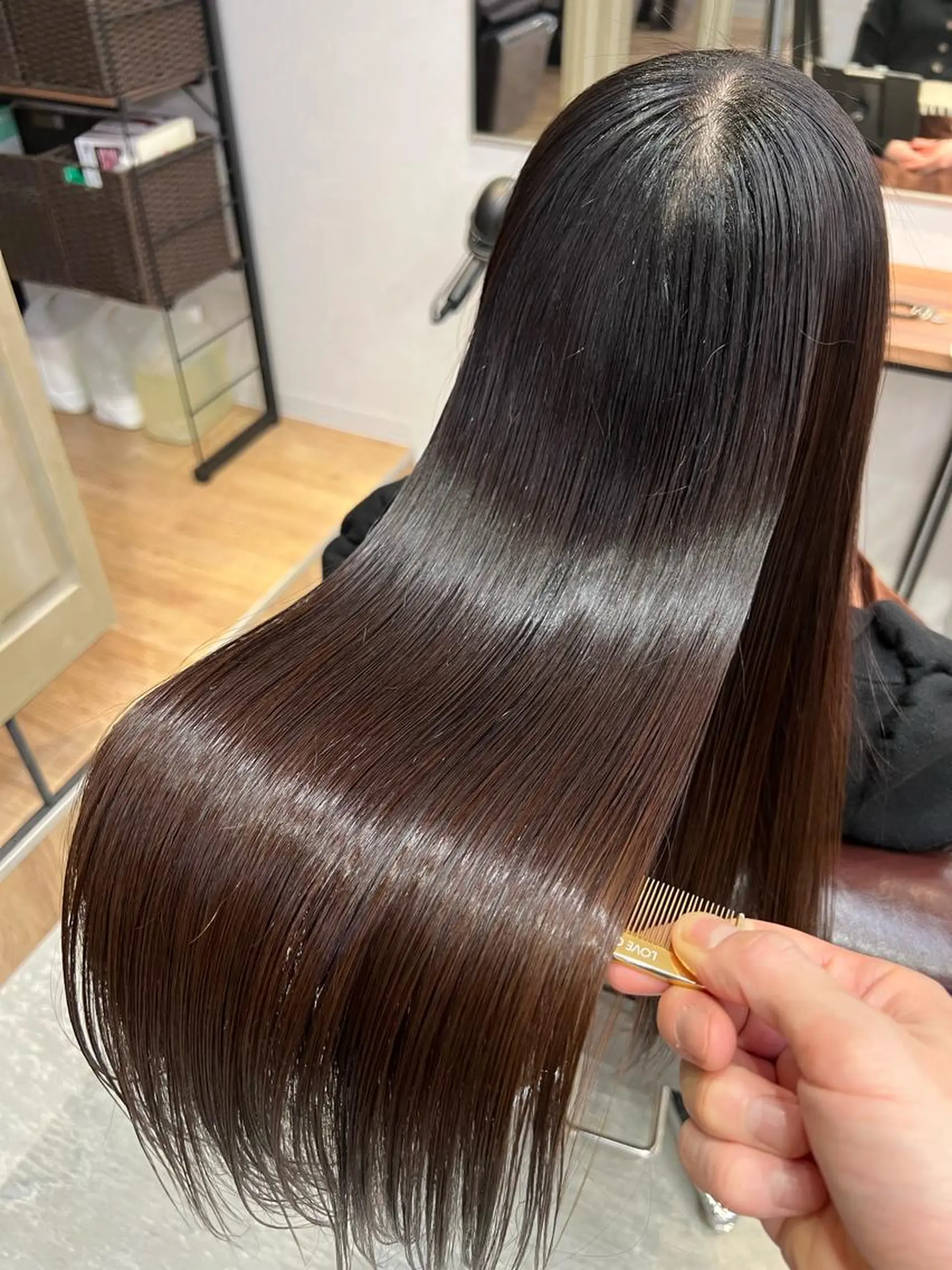 ロング カット 縮毛矯正 トリートメント 縮毛矯正/髪質改善 /ブリーチ/東陽町✨のヘアスタイル