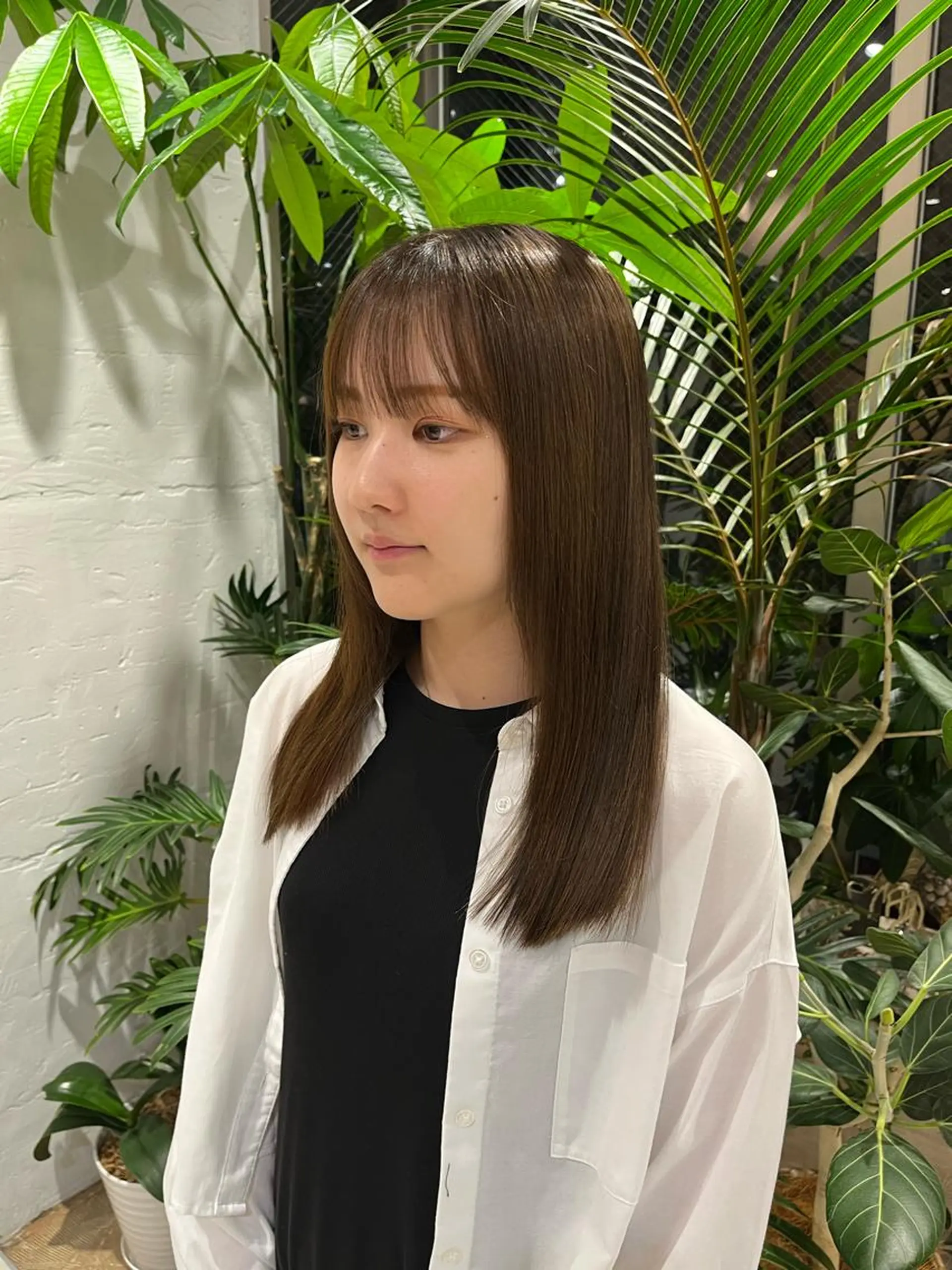 ミディアム カラー 🦖ミニボブ/ボブ /MOEKA🦕のヘアスタイル