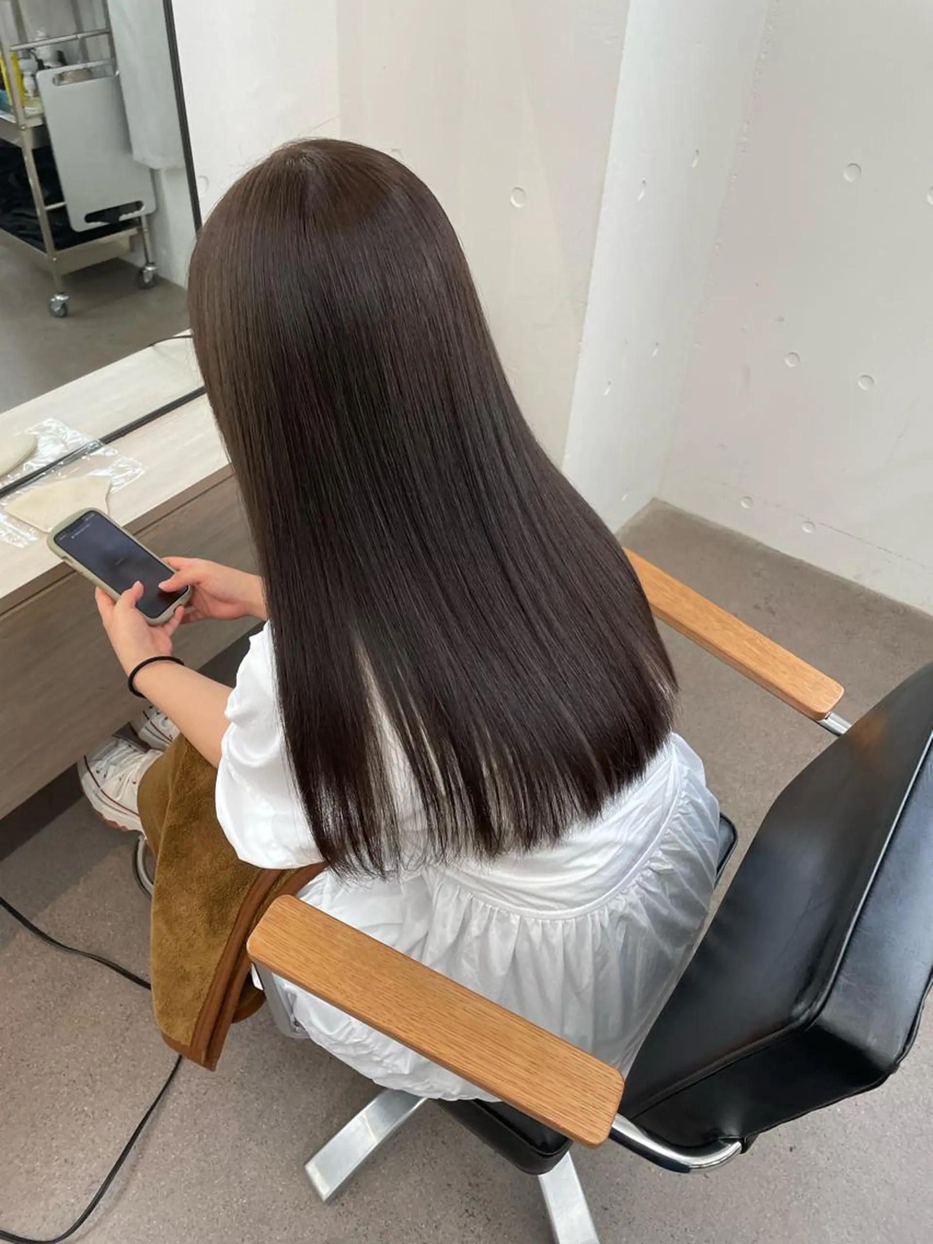 ロング カラー 原 菜帆のヘアスタイル