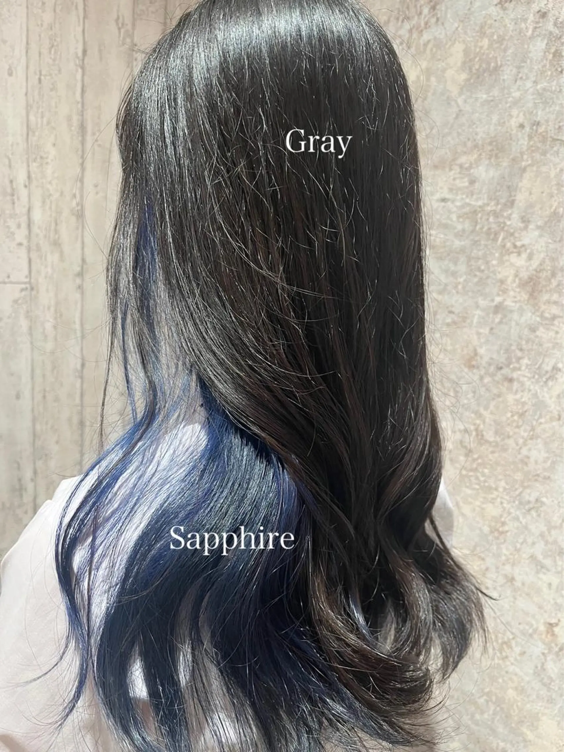 ロング カラー ブリーチ ブルーカラー ダブルカラー グラデーションカラー ハイライトカラー 🫟Blanco🫟 Color&Careのヘアスタイル