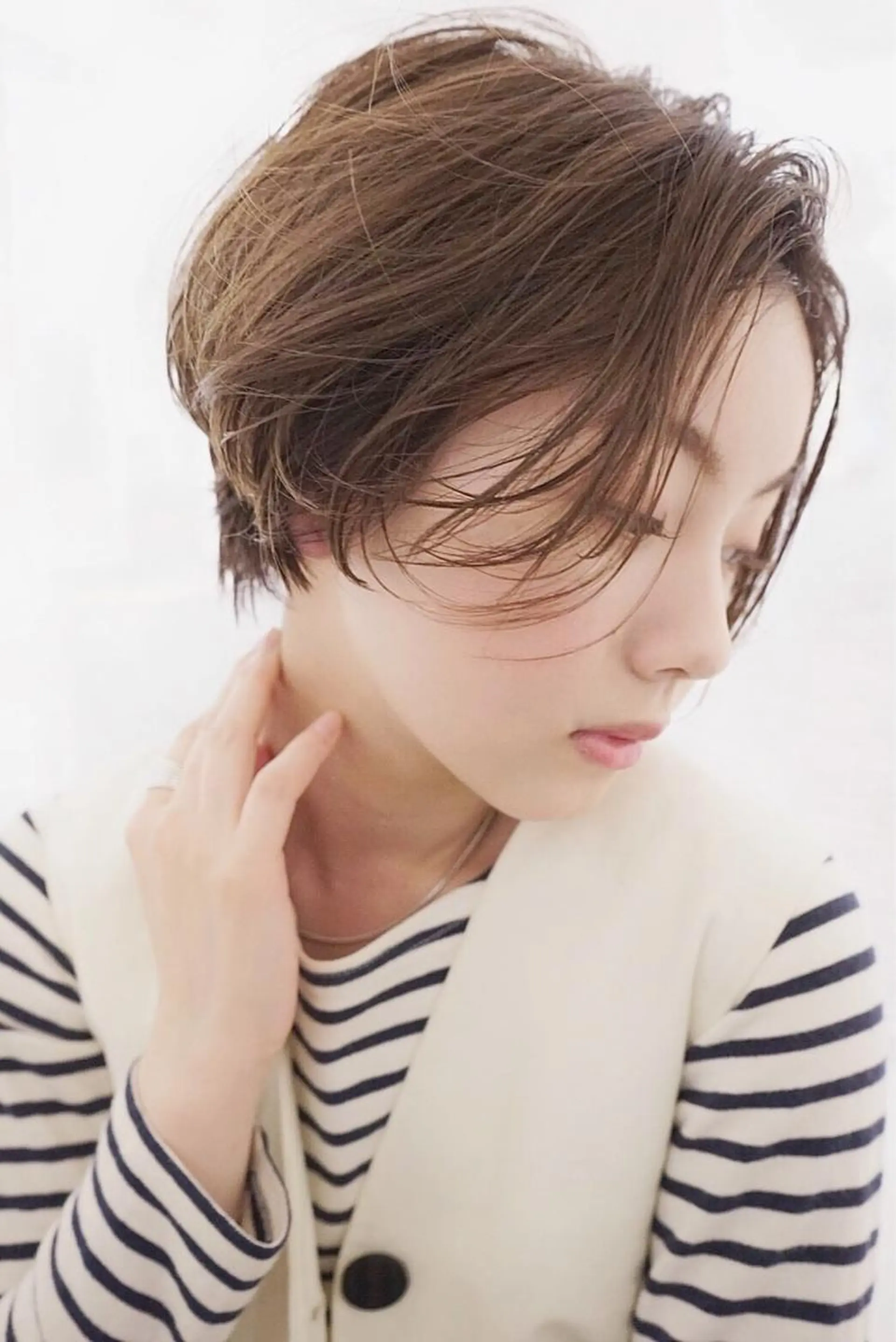 ショート カラー ヘアアレンジ ショートボブ💗 ヤマネシオリのヘアスタイル