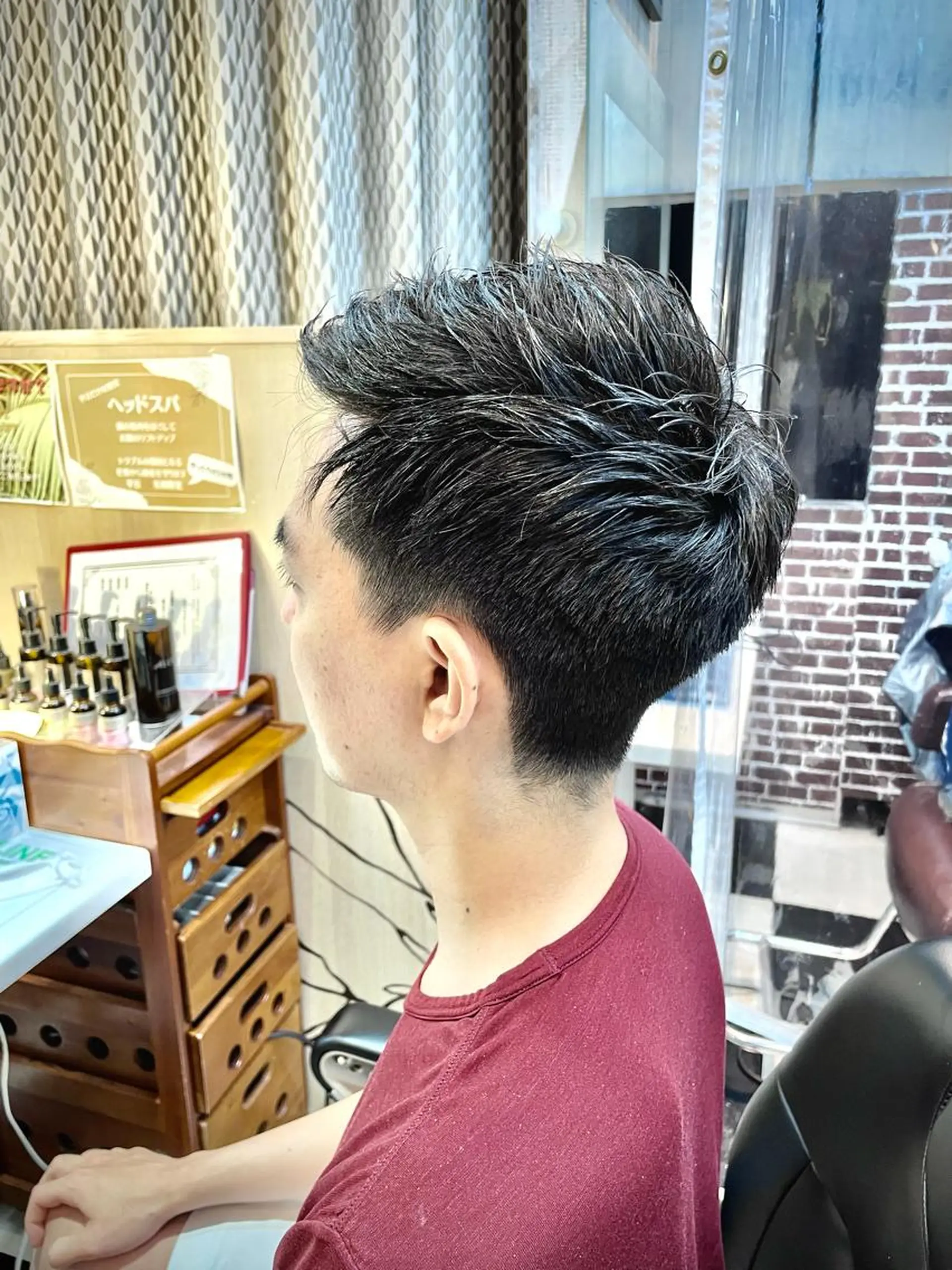 ショート パーマ メンズ 髪や目黒店所属・Kamiya's TOKYO 安孫子のヘアスタイル