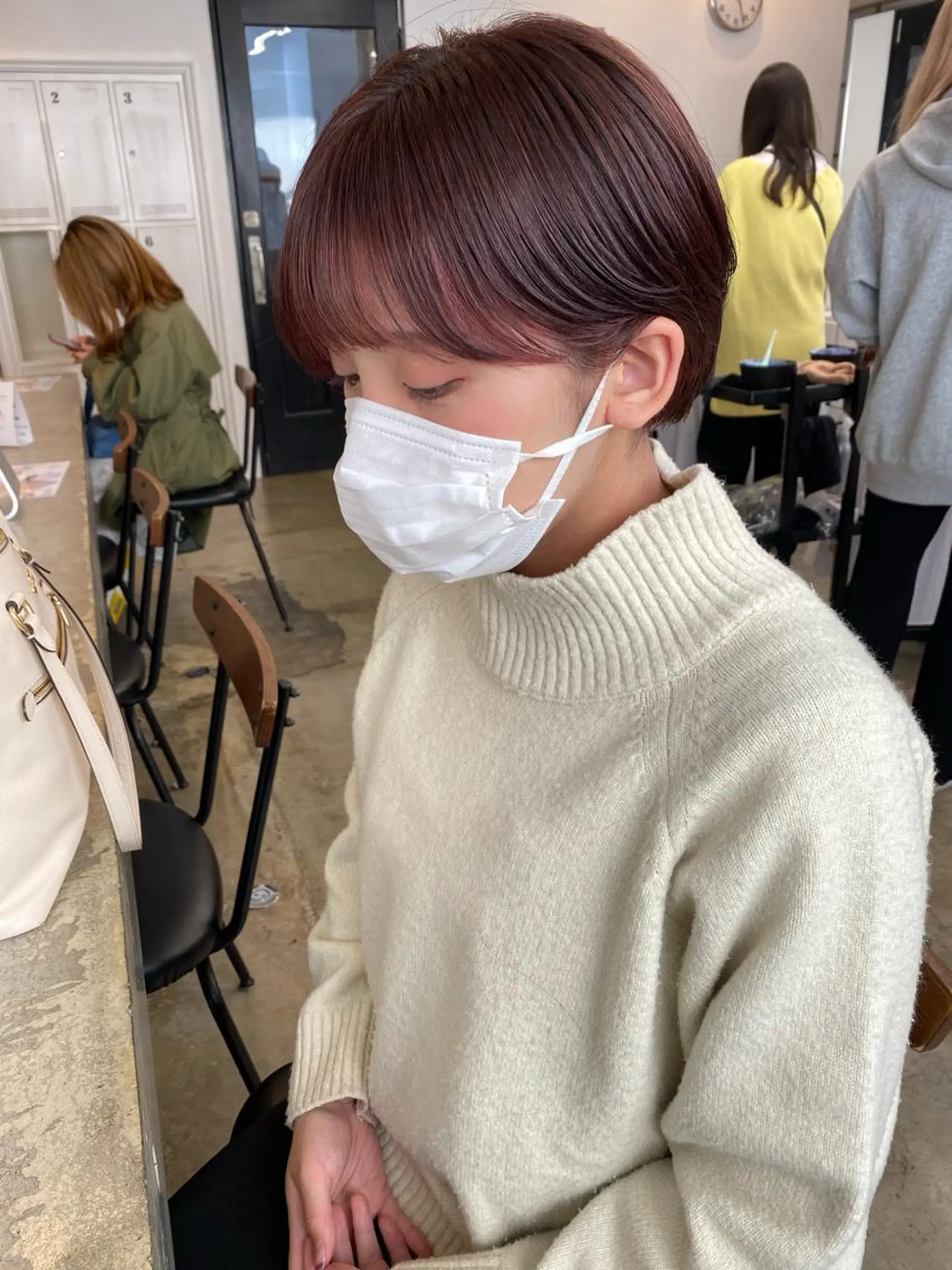 ショート カラー カット ヘアカラー トリートメント IVORY.所属・🟩白髪ぼかし/ボブ /ショートヘア/大司のヘアスタイル