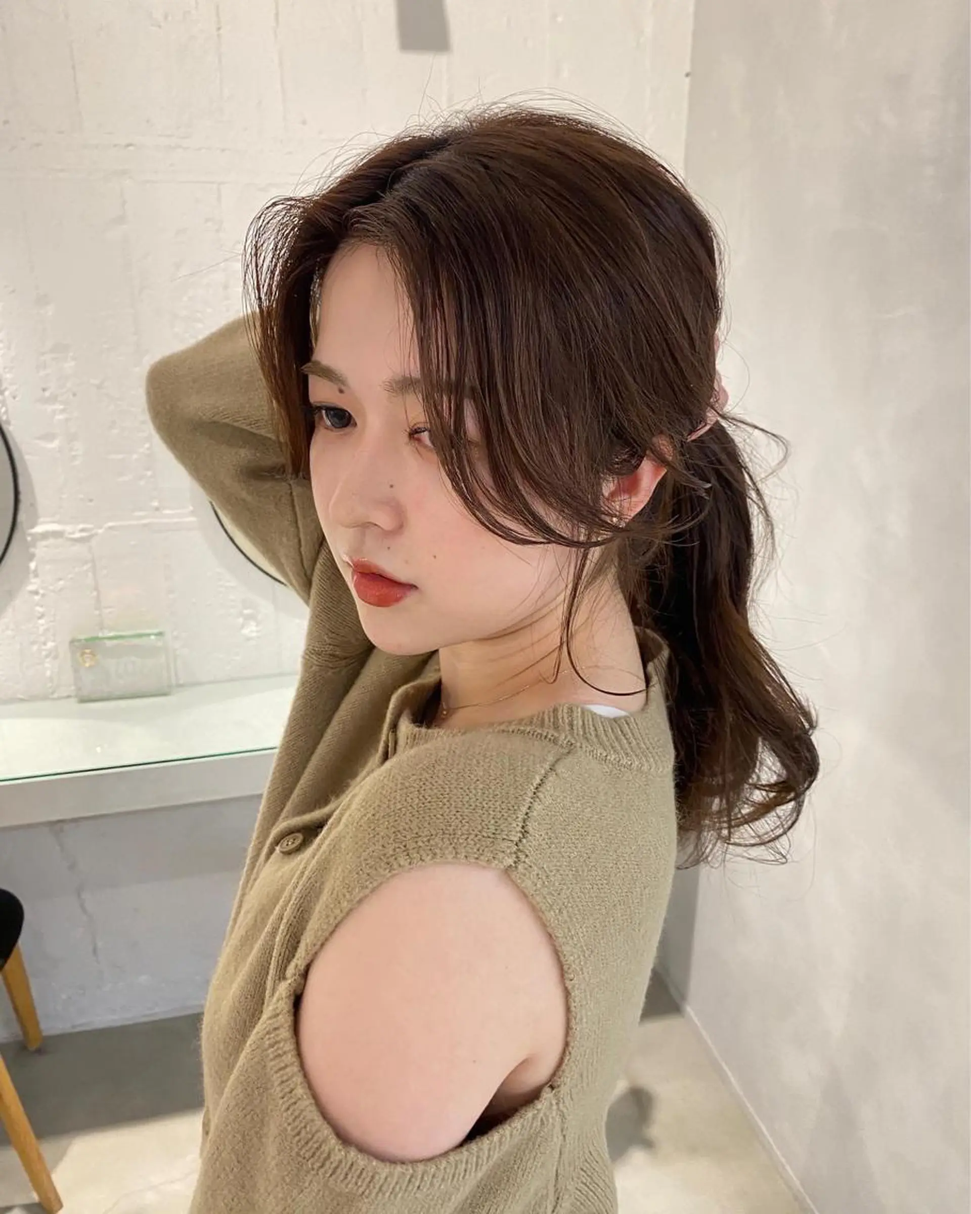 ミディアム ミディアムパーマ 韓国風ヘア カット パーマ トリートメント レイヤーカットのプロ 大人ヘア宮森貴志のヘアスタイル