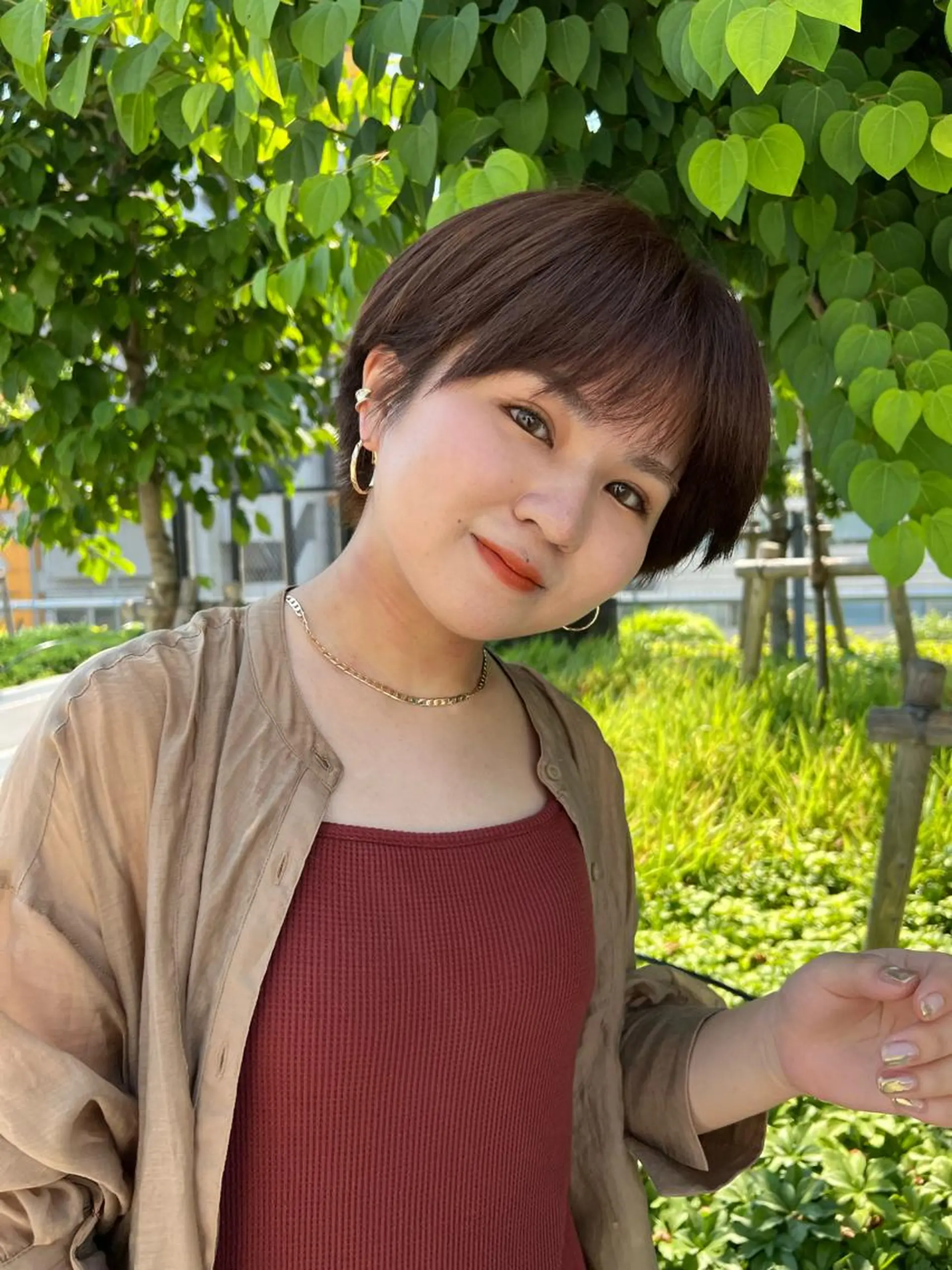 ショート カラー ブラウンカラー オレンジ オレンジブラウン La fith hair charme所属・NOA🖤 / Shibuyaのヘアスタイル