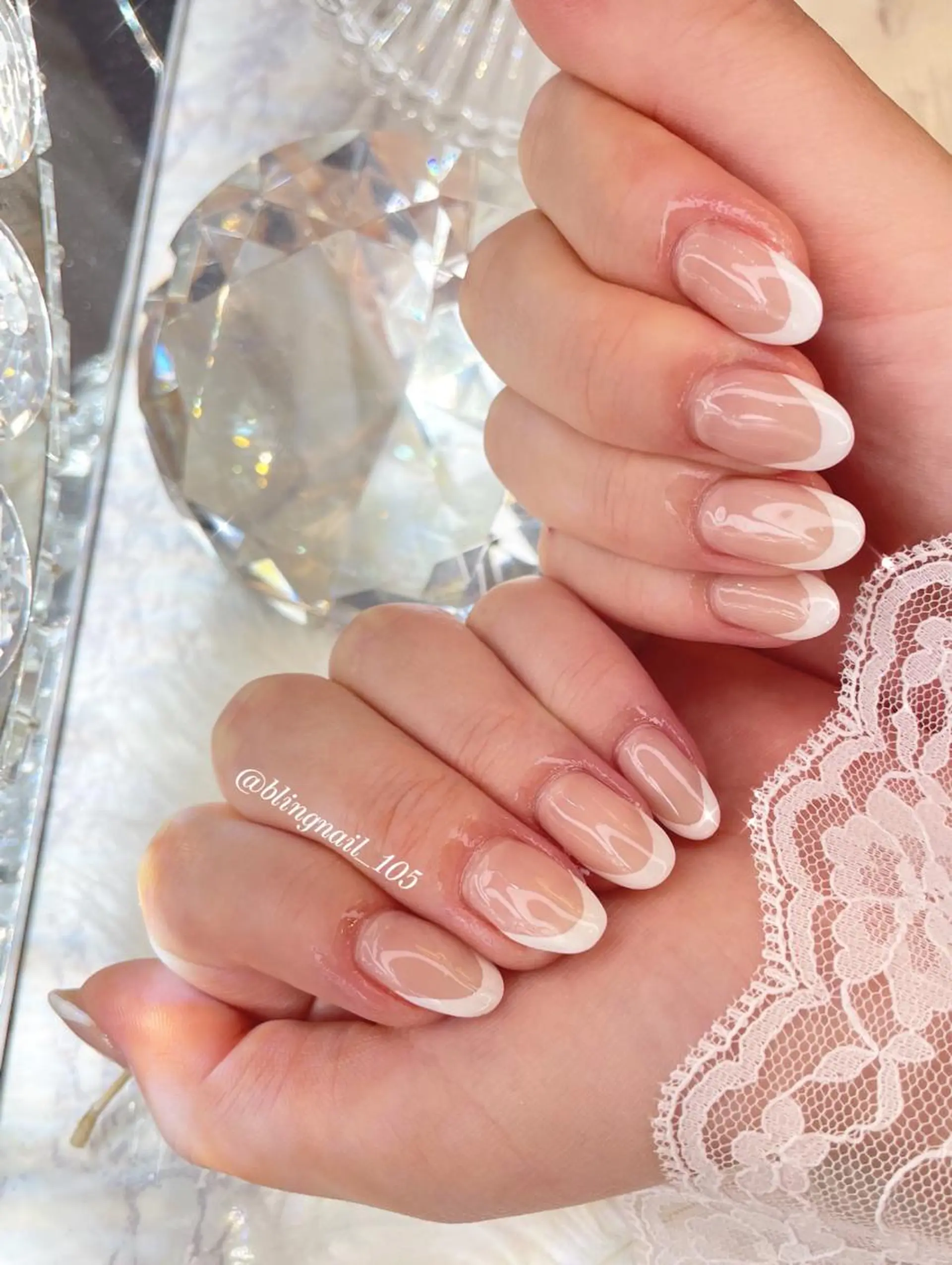 ネイル 23時まで❤︎韓国、 ワンホンネイルのネイルデザイン