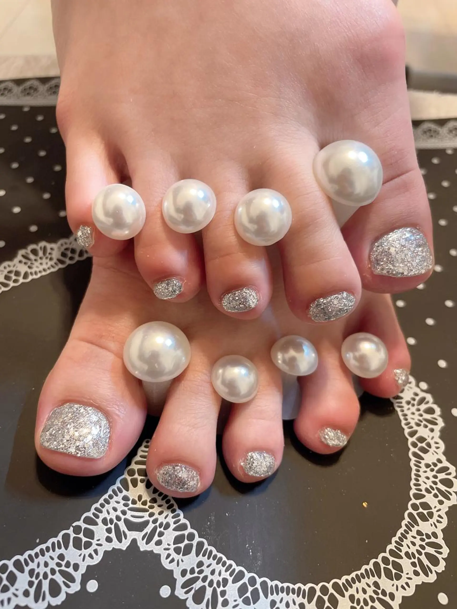 ネイル ジェルネイル パラジェル フットネイル エン Nail salonのネイルデザイン