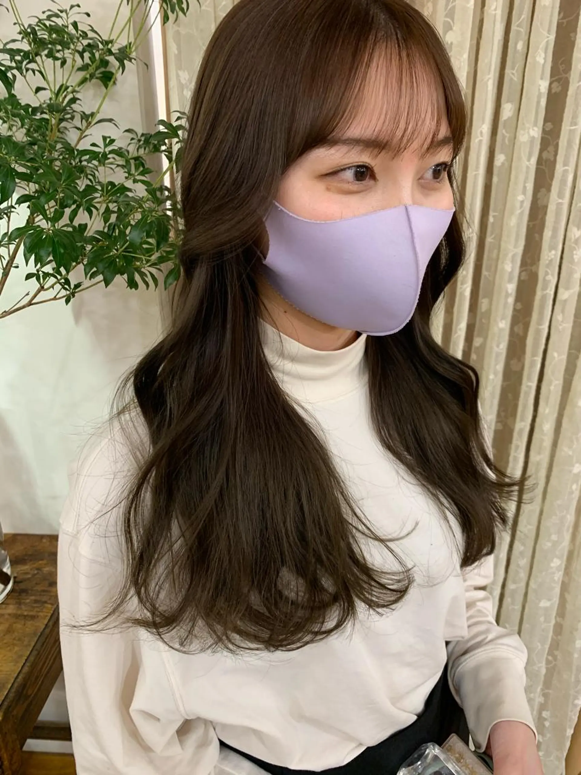 ロング ヨシンモリ カット ヘアカラー トリートメント of hair所属・丸みショート 廣瀬隆志のヘアスタイル