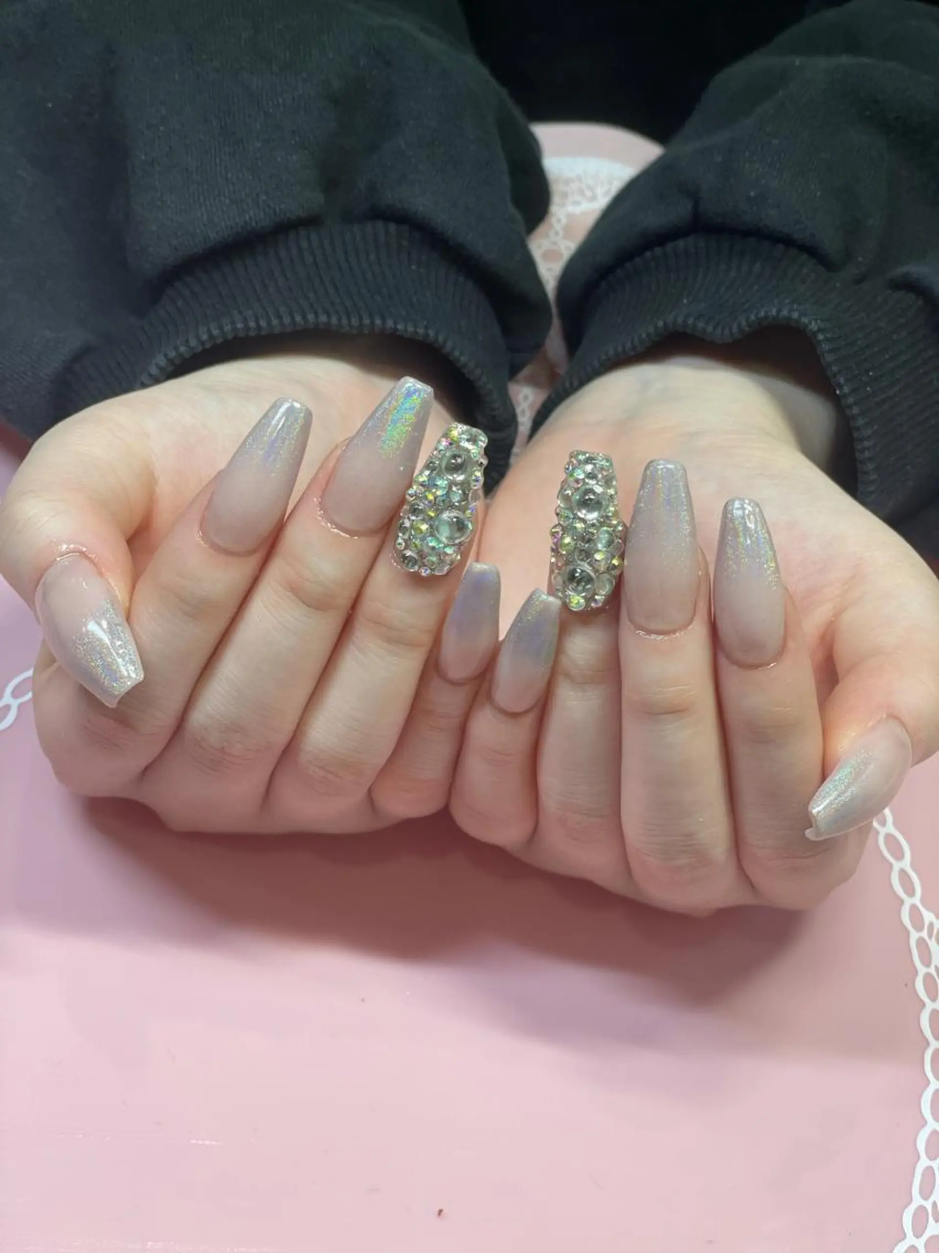 セミロング ネイル グラデーション ハンドネイル 《LB》ラブリエ Nail&eyeのマツエク・マツパデザイン