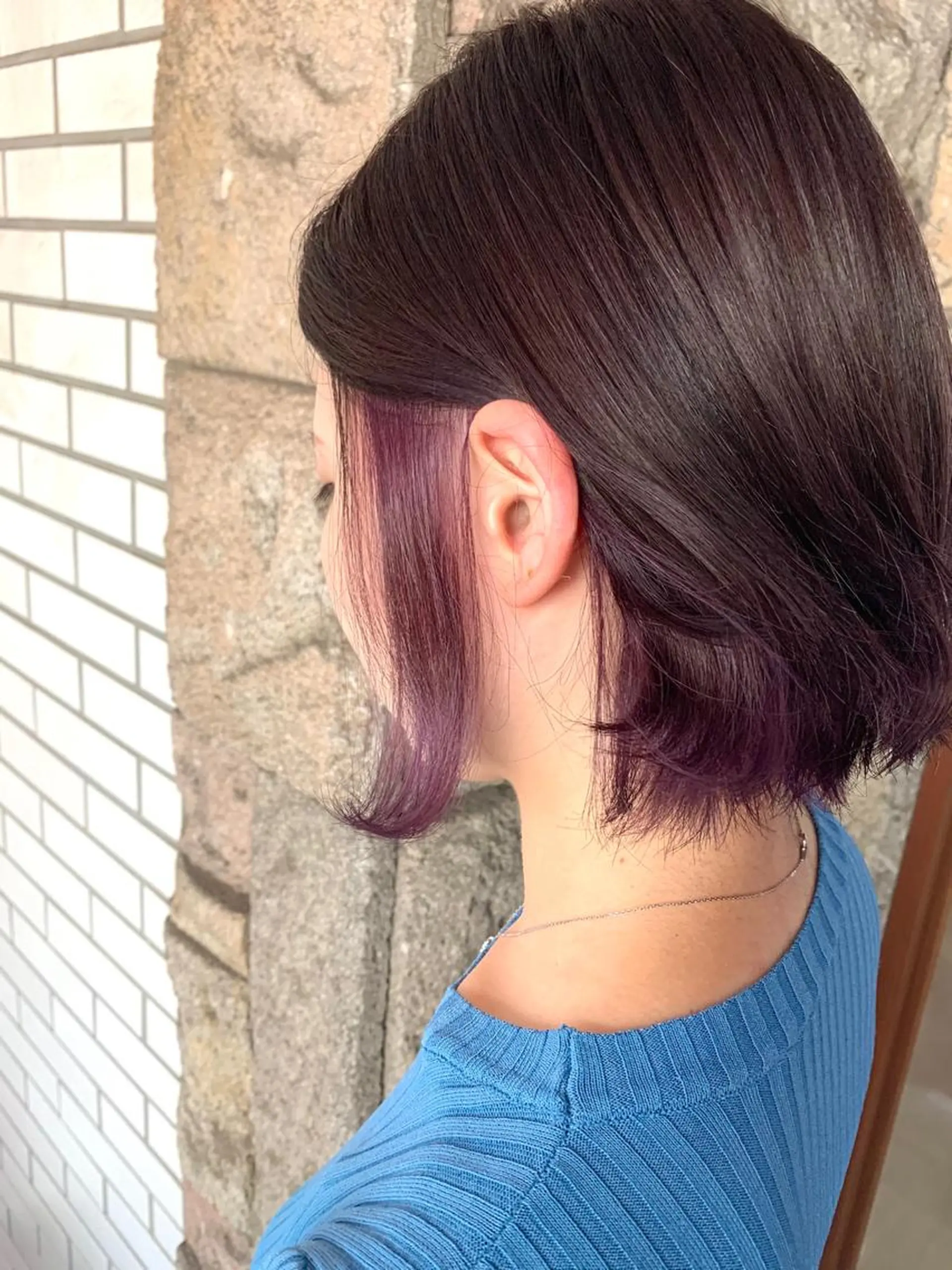 ショート カラー ラベンダーカラー カット ヘアカラー オージュアソムリエ DAIKI⭐️のヘアスタイル