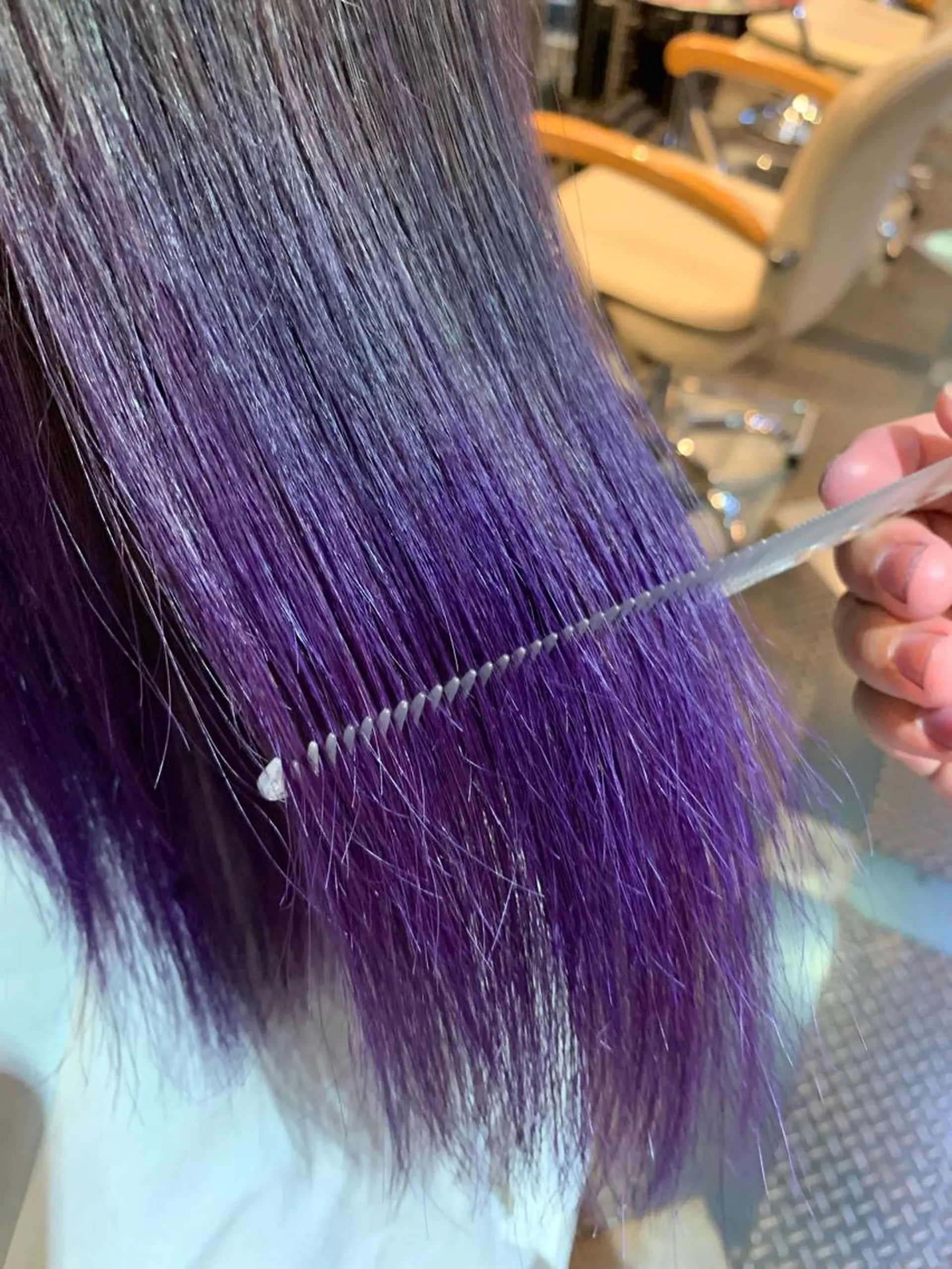 ミディアム カラー バイオレットカラー haco+所属・🌈派手髪エクステ ブレイズ🌈ひろとのヘアスタイル