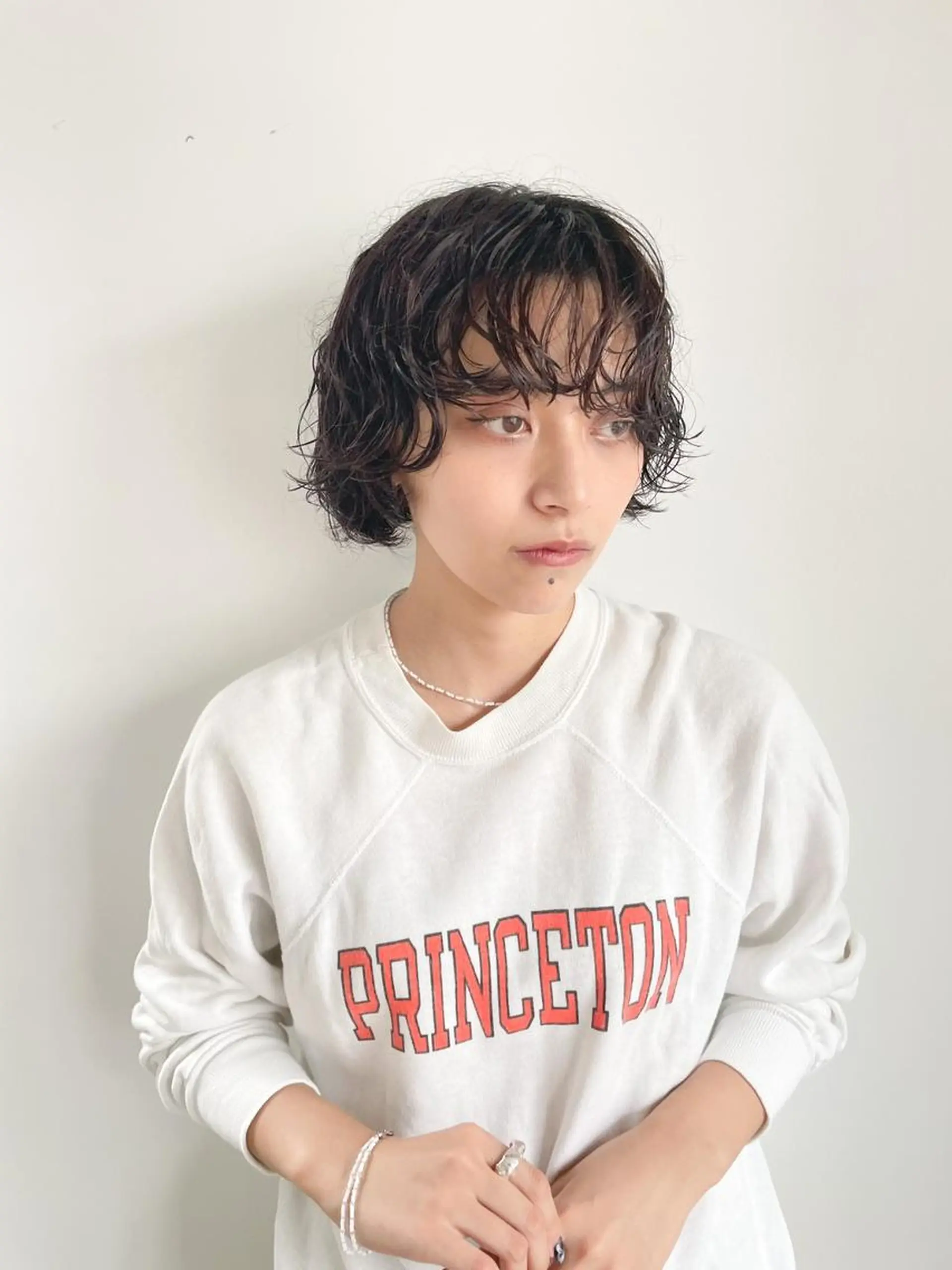 ショート カラー パーマ アディクシーカラー ブリーチ ブロンド ブルーカラー ハイライトカラー カット ヘアカラー トリートメント CEINE PATHのヘアスタイル