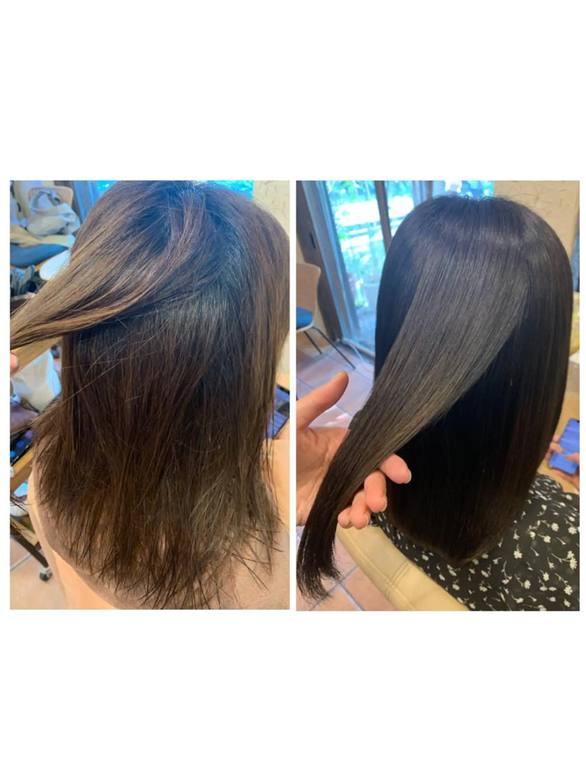 セミロング カラー ハイトーンカラー 髪質改善 トリートメント A10+α所属・加茂 しのぶのヘアスタイル