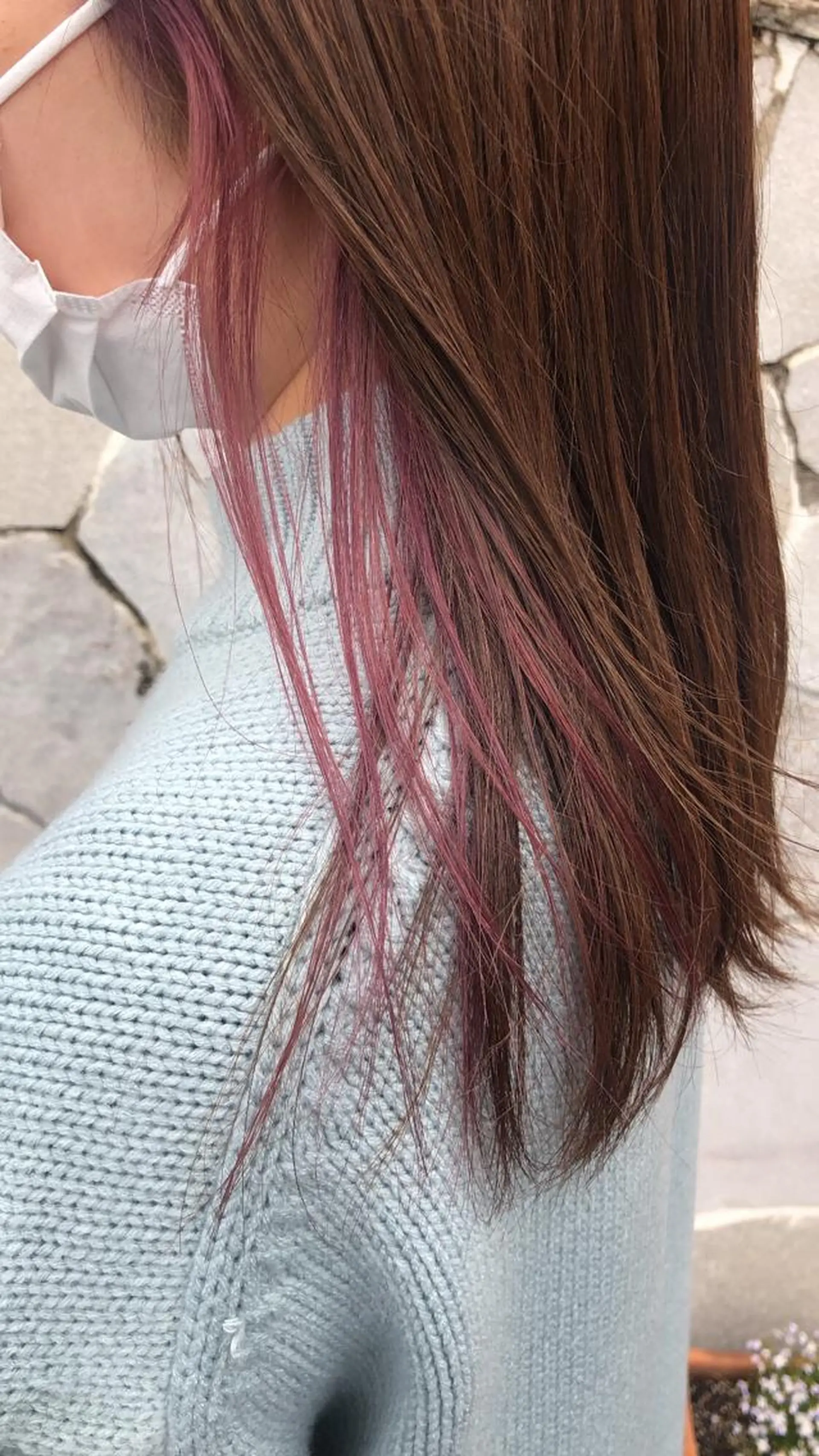 ロング カラー ヘアカラー 川元 汐音のヘアスタイル