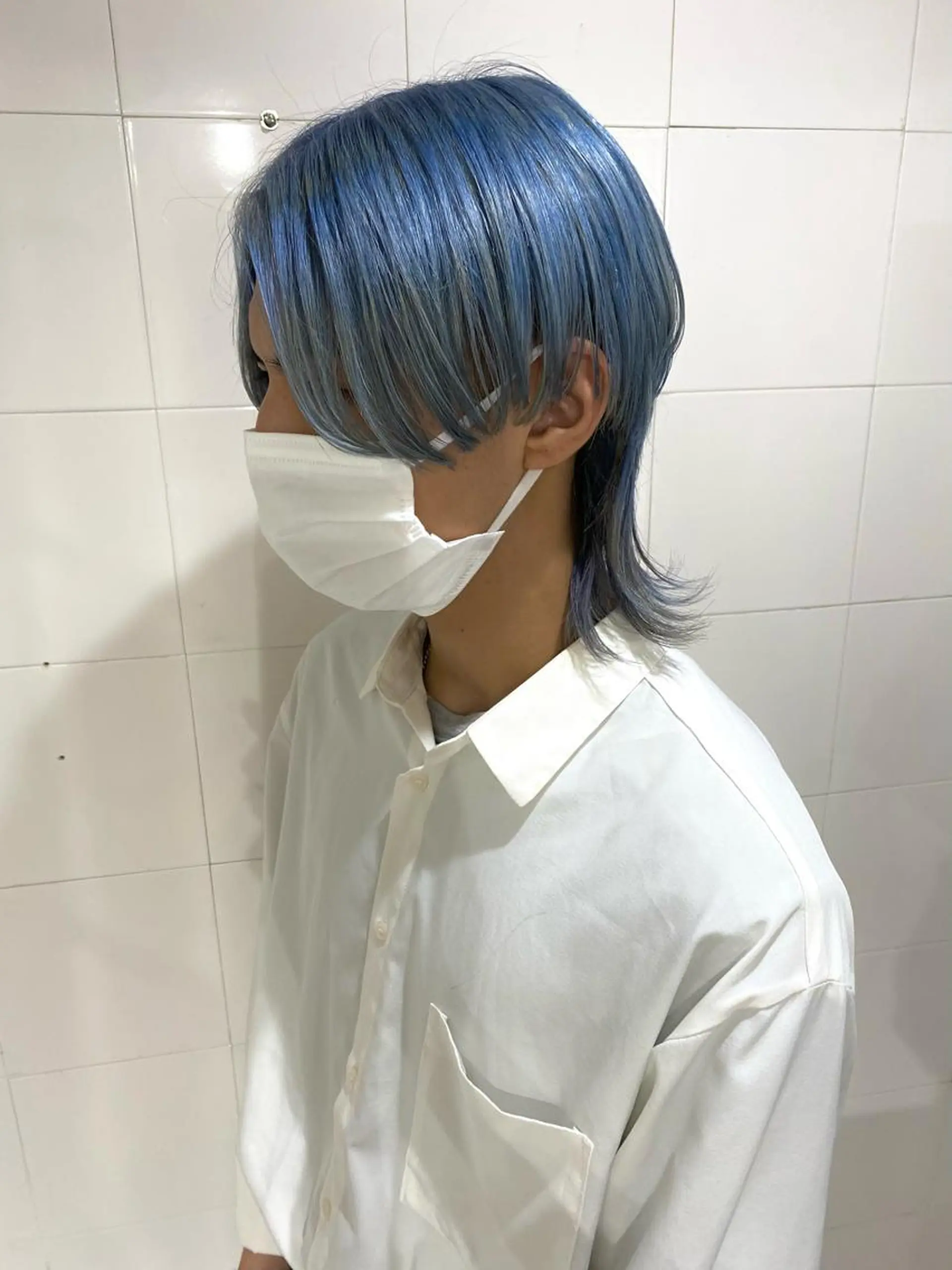 ショート カラー ヘアアレンジ メンズ 抜きっぱなしブロンド ササキカズマのヘアスタイル