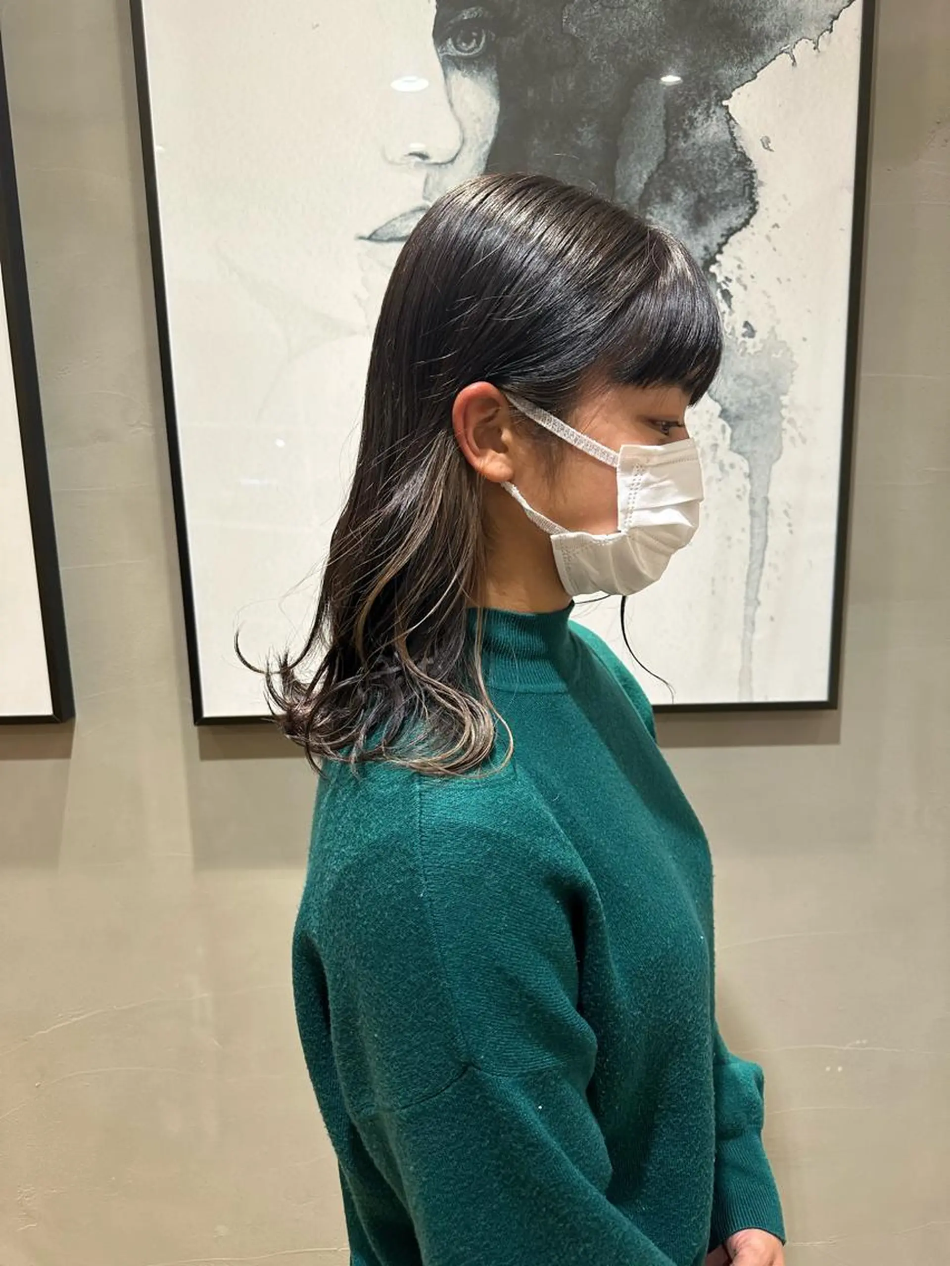 セミロング カラー ㅤㅤㅤㅤㅤㅤㅤㅤㅤㅤ 彩衣のヘアスタイル