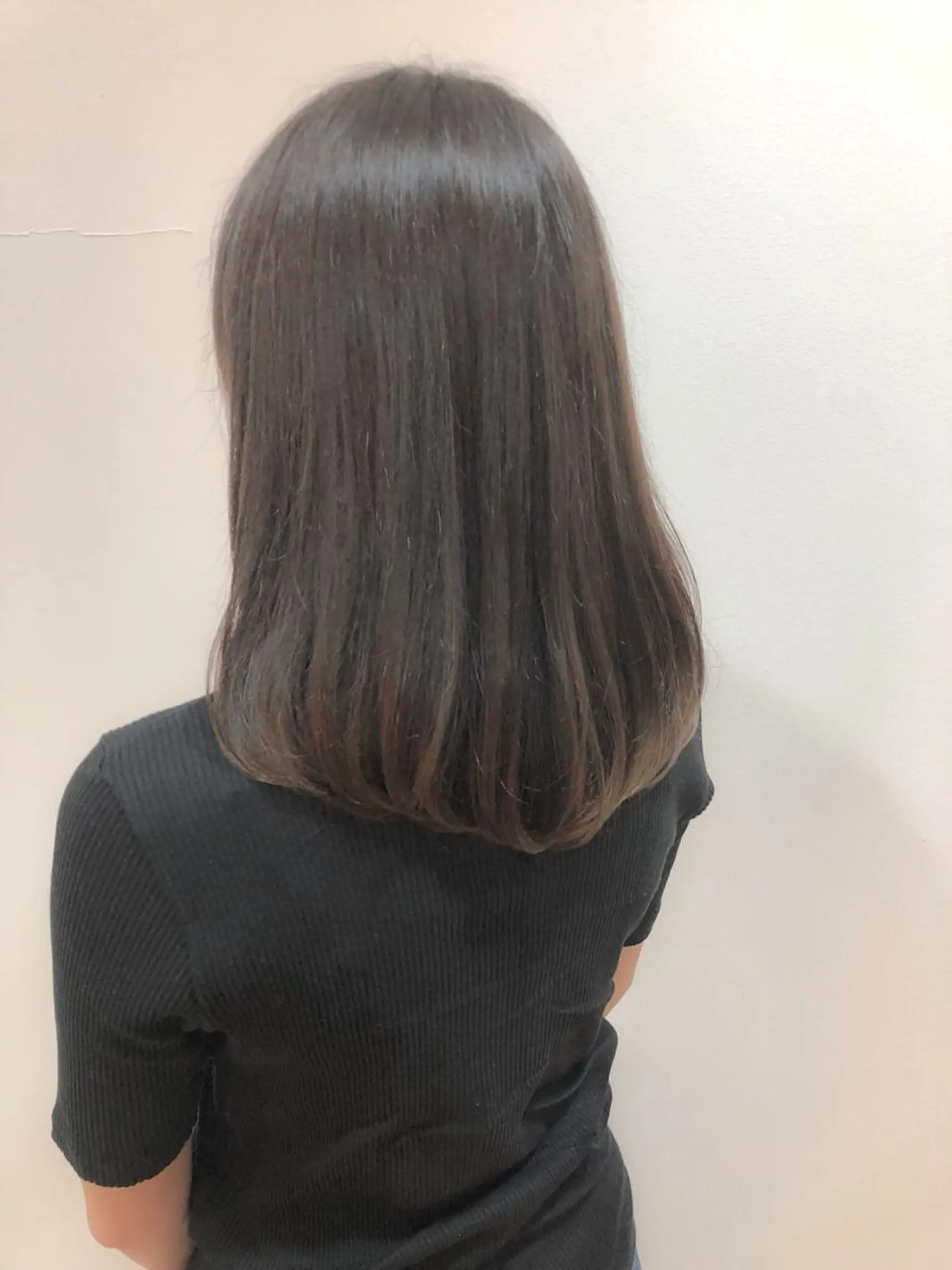 ミディアム コテ巻き風パーマ💛 池袋のヘアスタイル