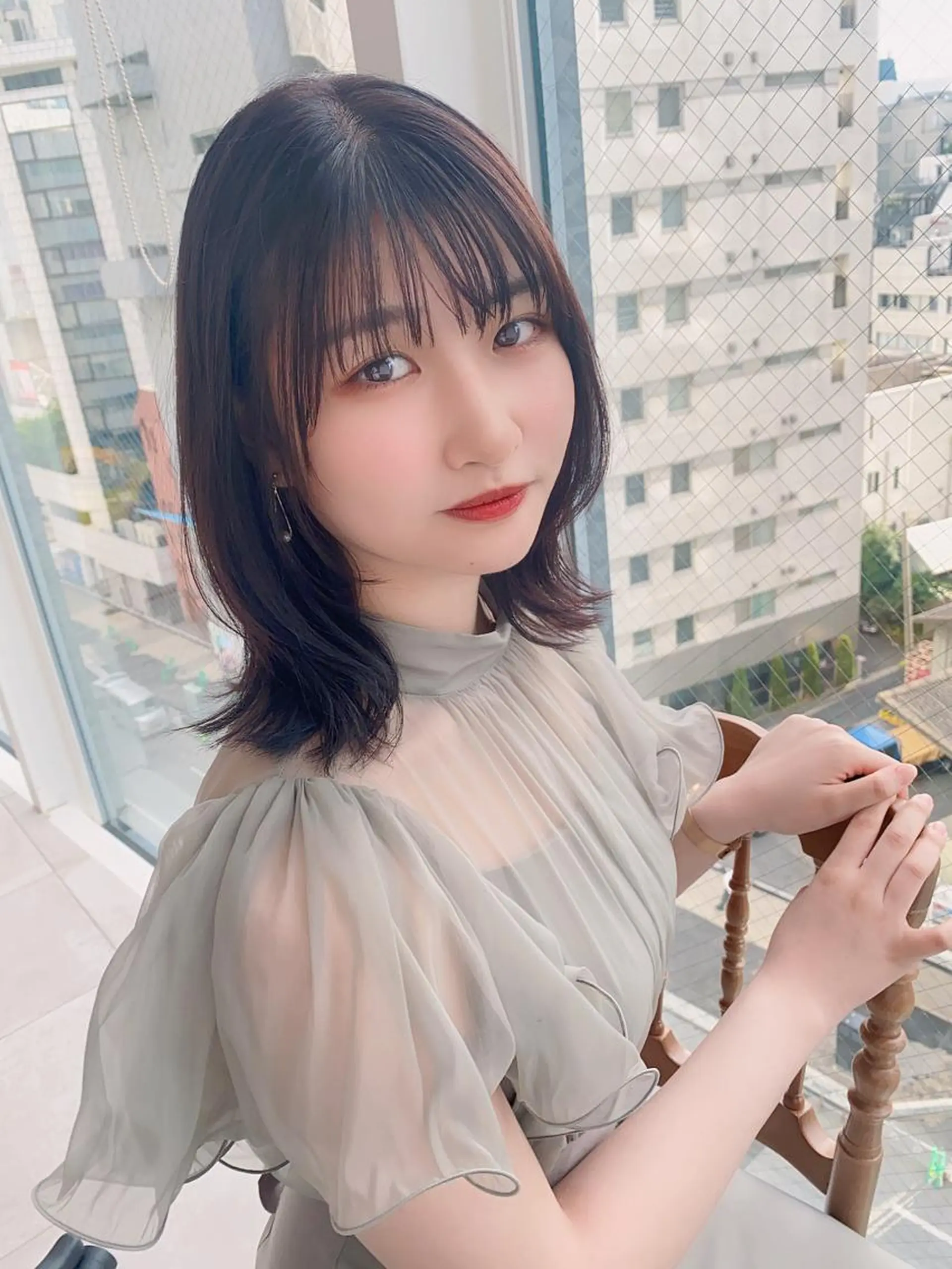 ミディアム カラー ヘアアレンジ カット ヘアカラー トリートメント 【代表】 たき〜のヘアスタイル