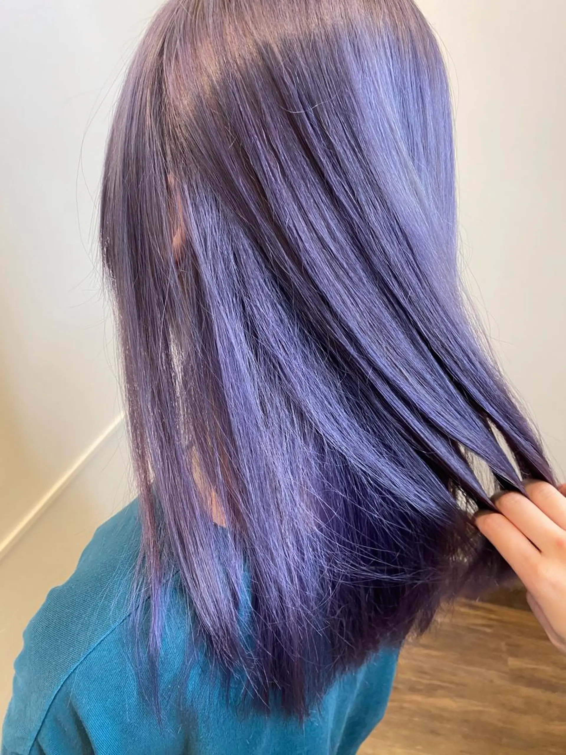 ロング カラー ブリーチ カット ヘアカラー 透明感韓国ヘア♡ みつきのヘアスタイル