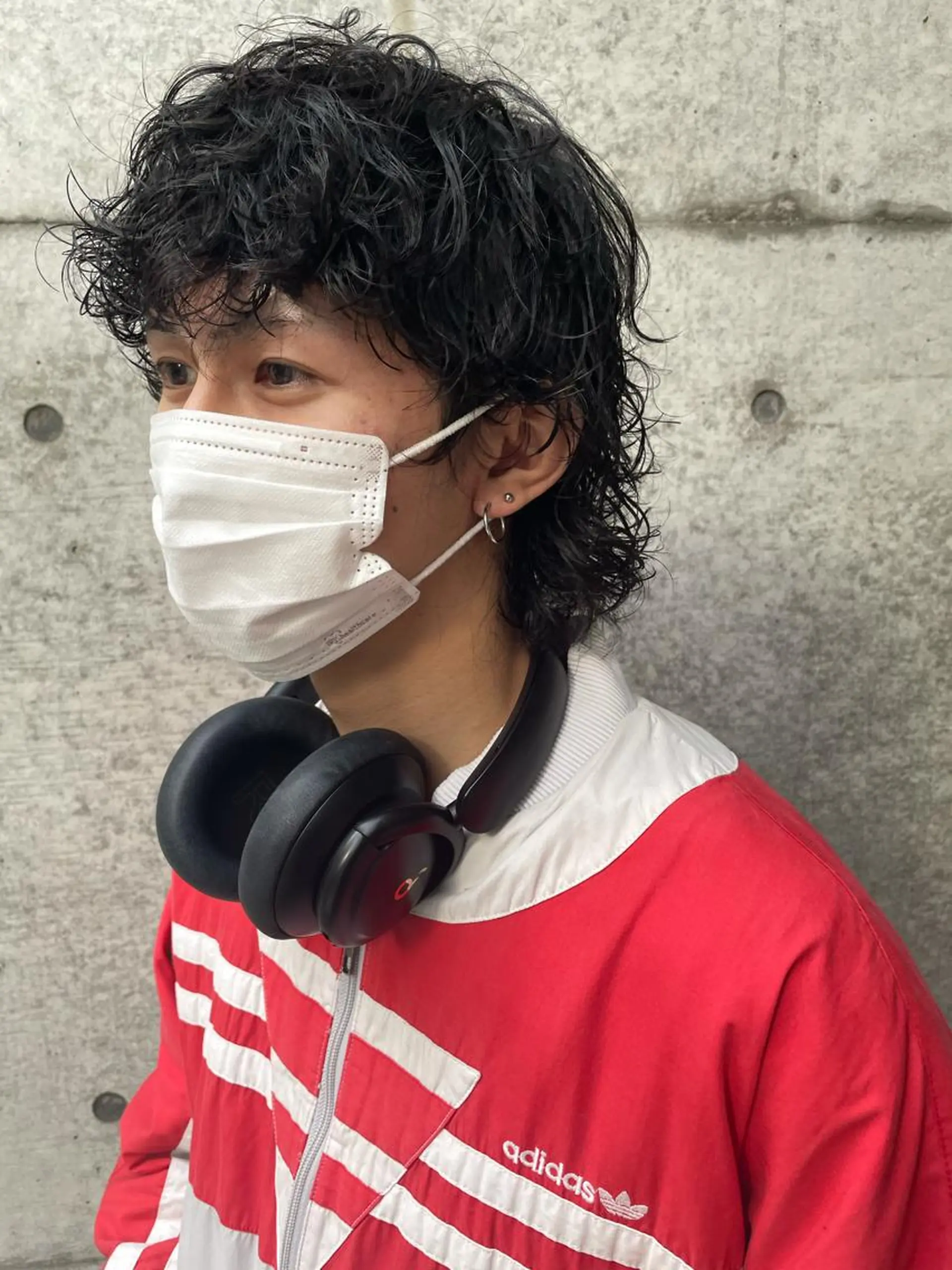 ミディアム カラー パーマ メンズ カット パーマ トリートメント 南堀江🌿パーマ Tetsu【テツ】のヘアスタイル